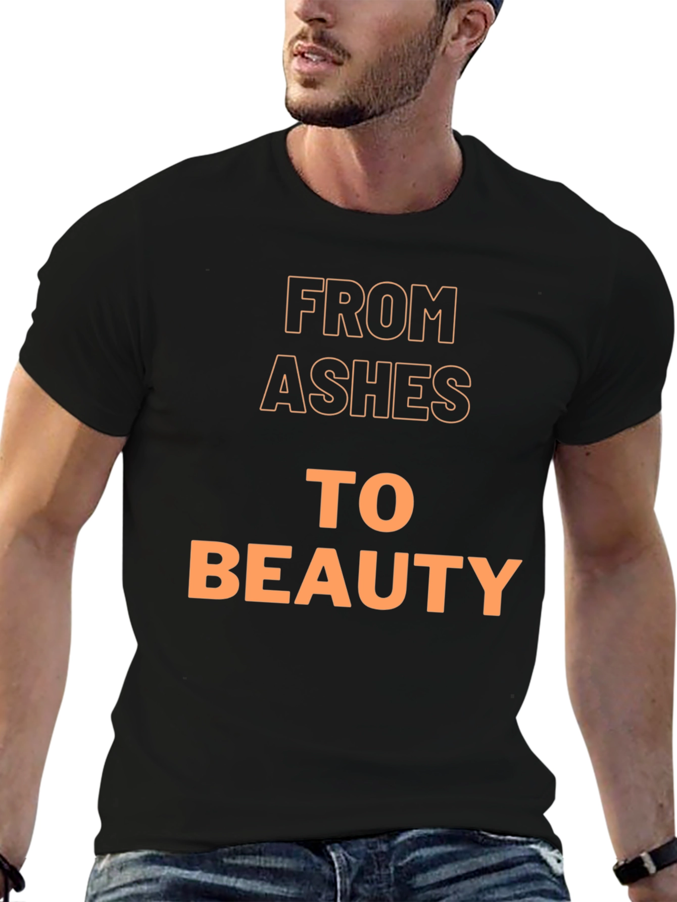 Black From Ashes To Beauty Black Graphic Tee view 6