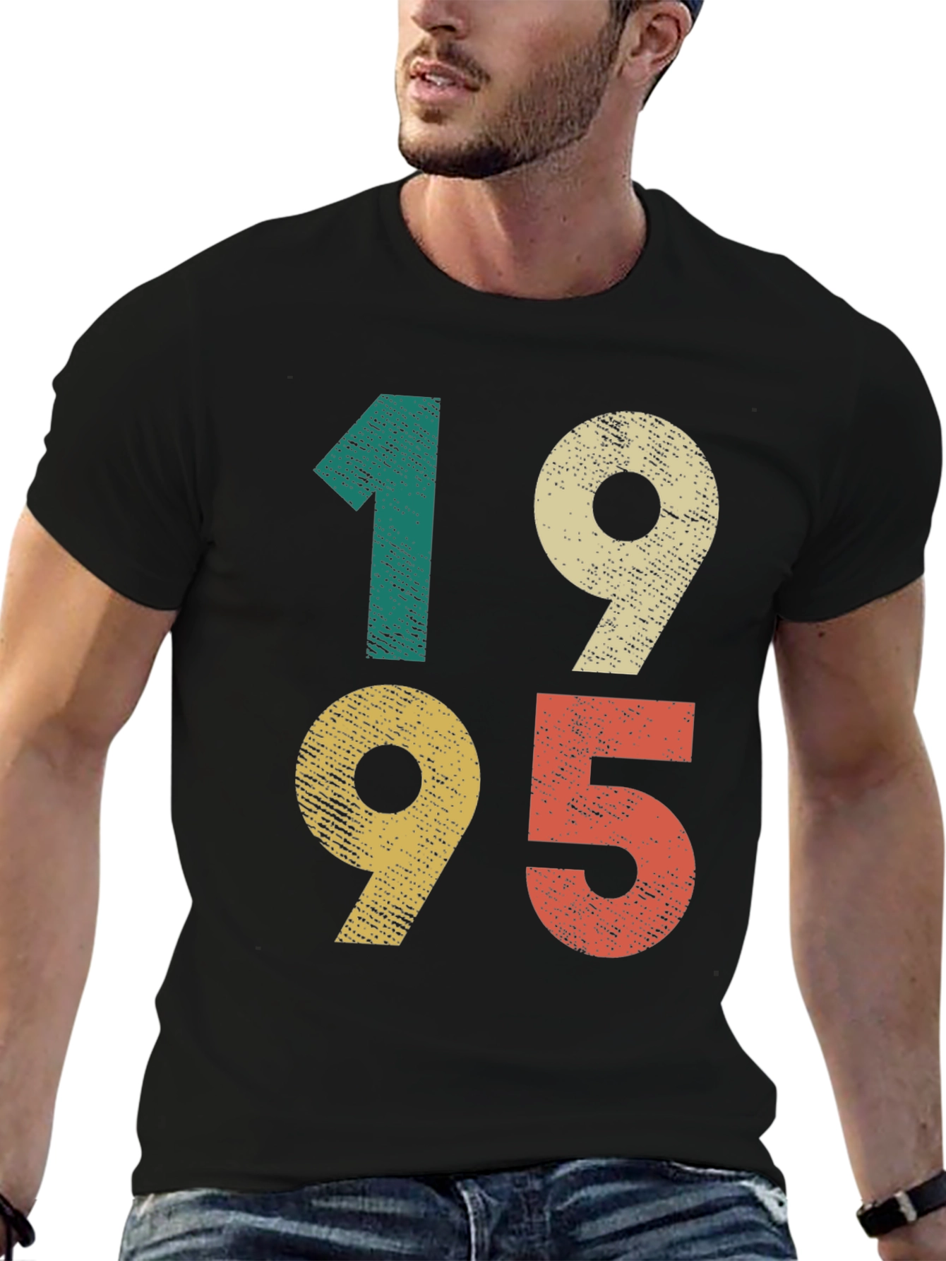 Black Retro 1995 Graphic T-Shirt view 6