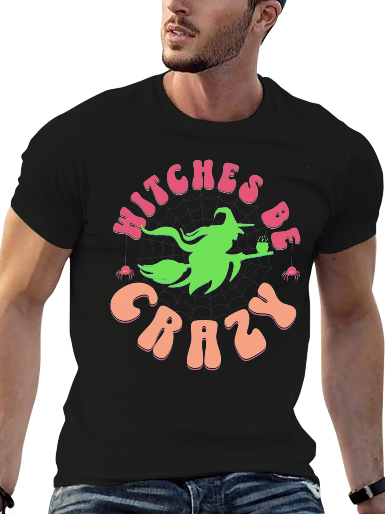 Black Witches Be Crazy Graphic Tee view 6