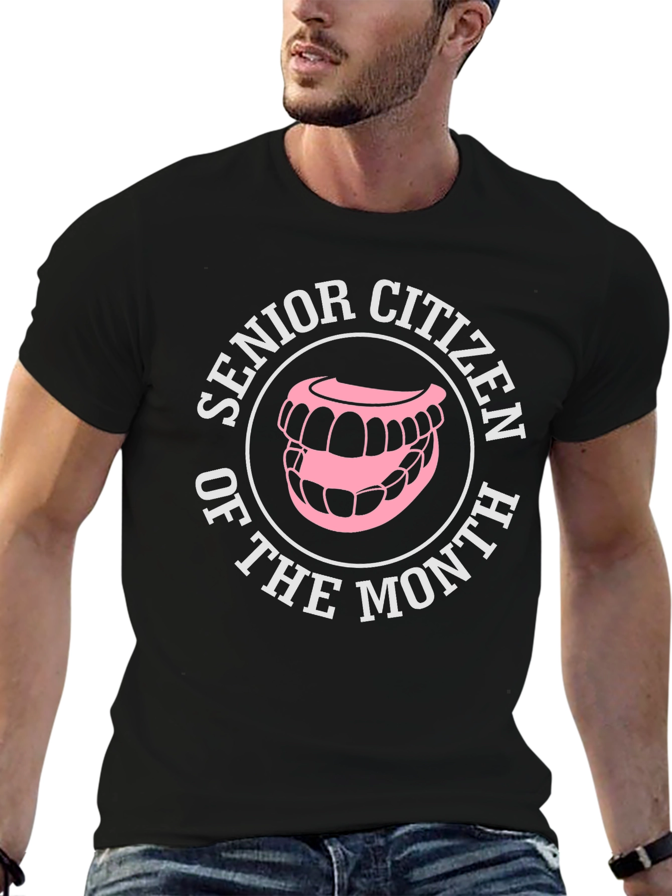 Black Senior Citizen of the Month Novelty T-Shirt view 6