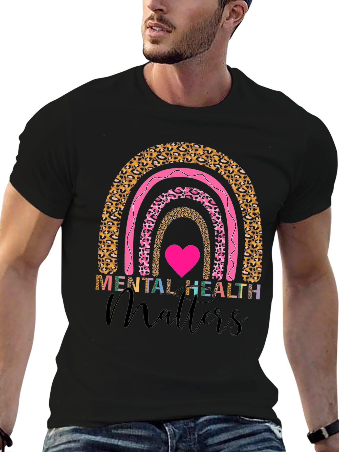 Black Mental Health Matters Graphic Tee view 6