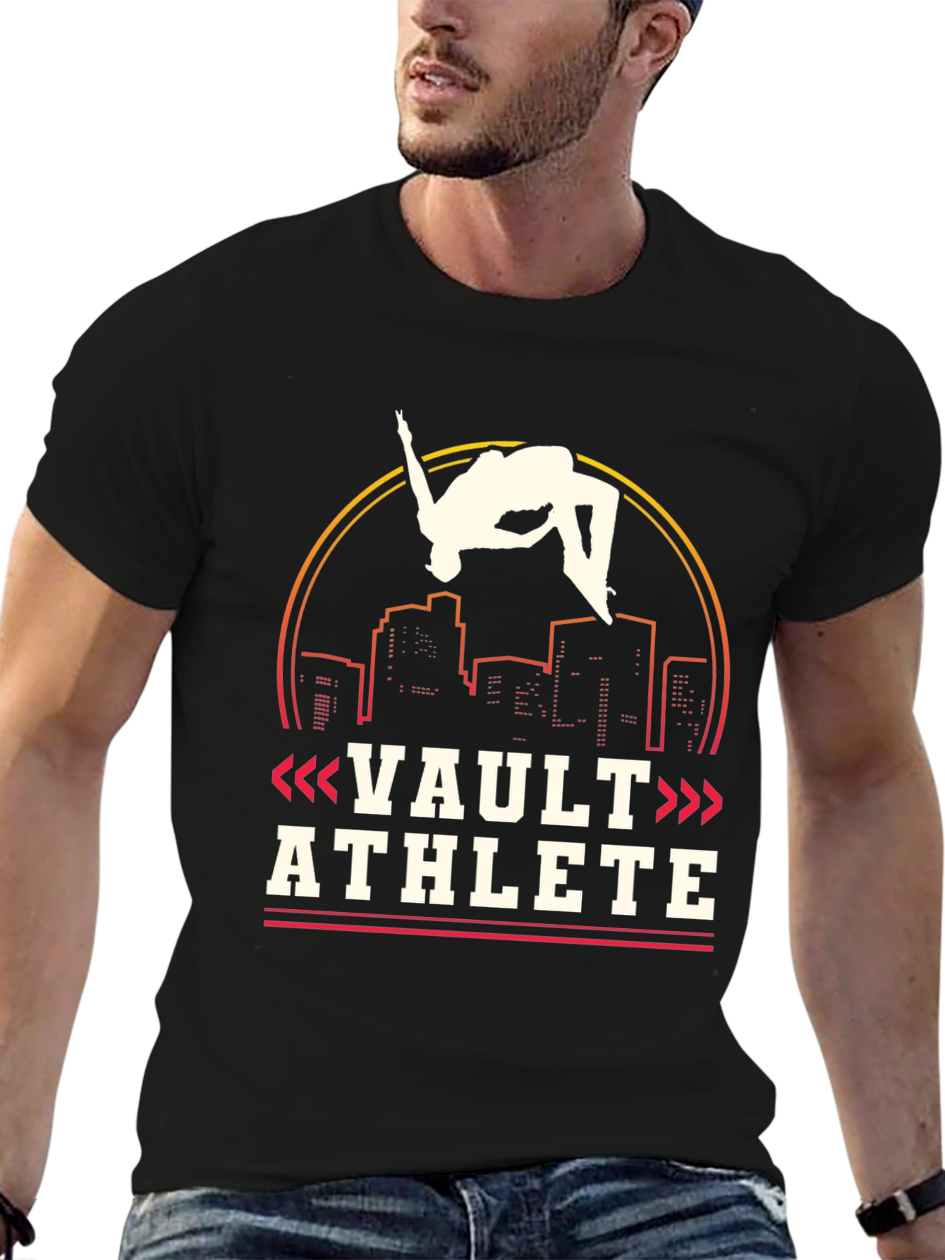 Black Vault Athlete Graphic T-Shirt view 6