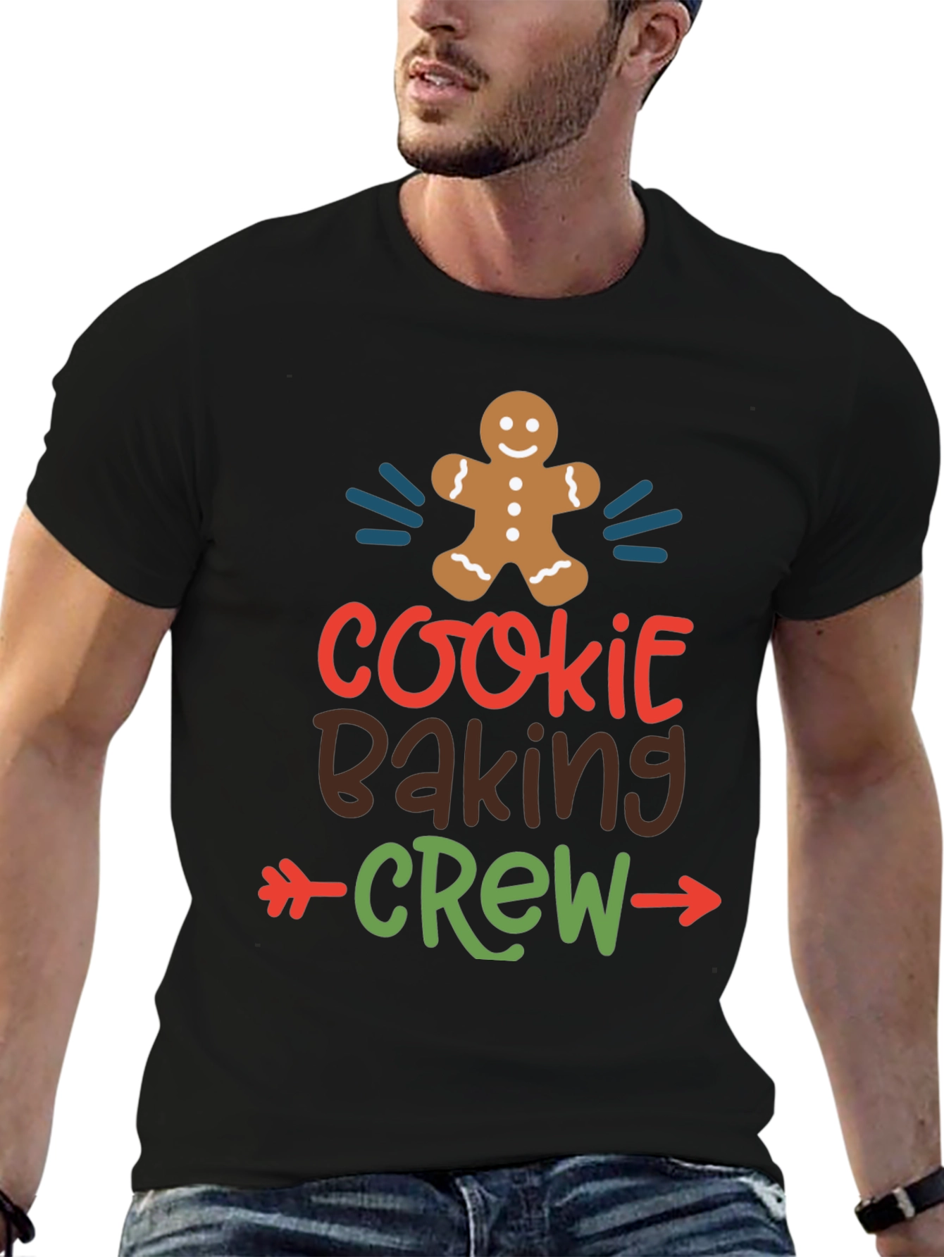 Black Cookie Baking Crew Graphic Tee view 6