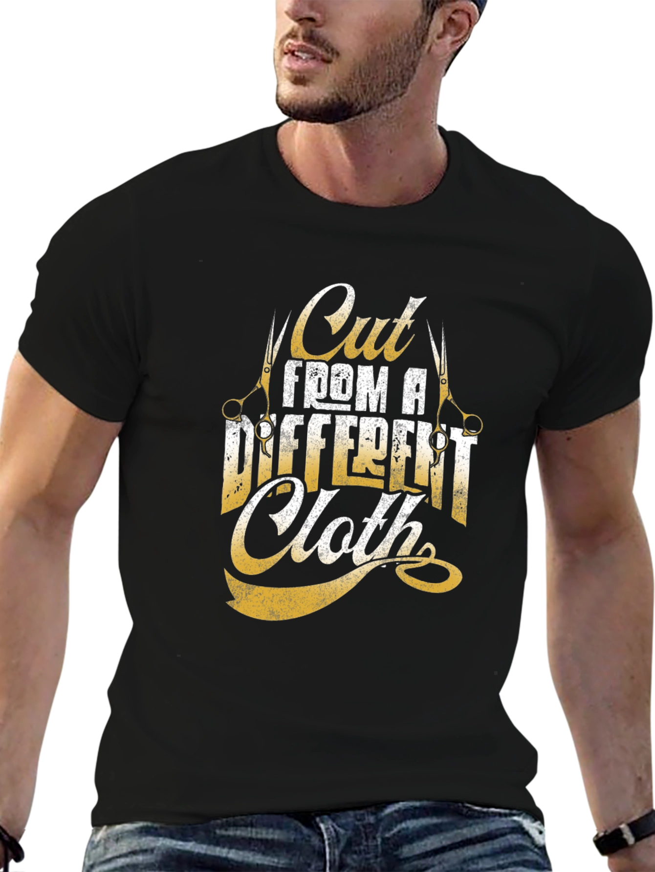 Black Cut From a Different Cloth Graphic Tee - Black view 6