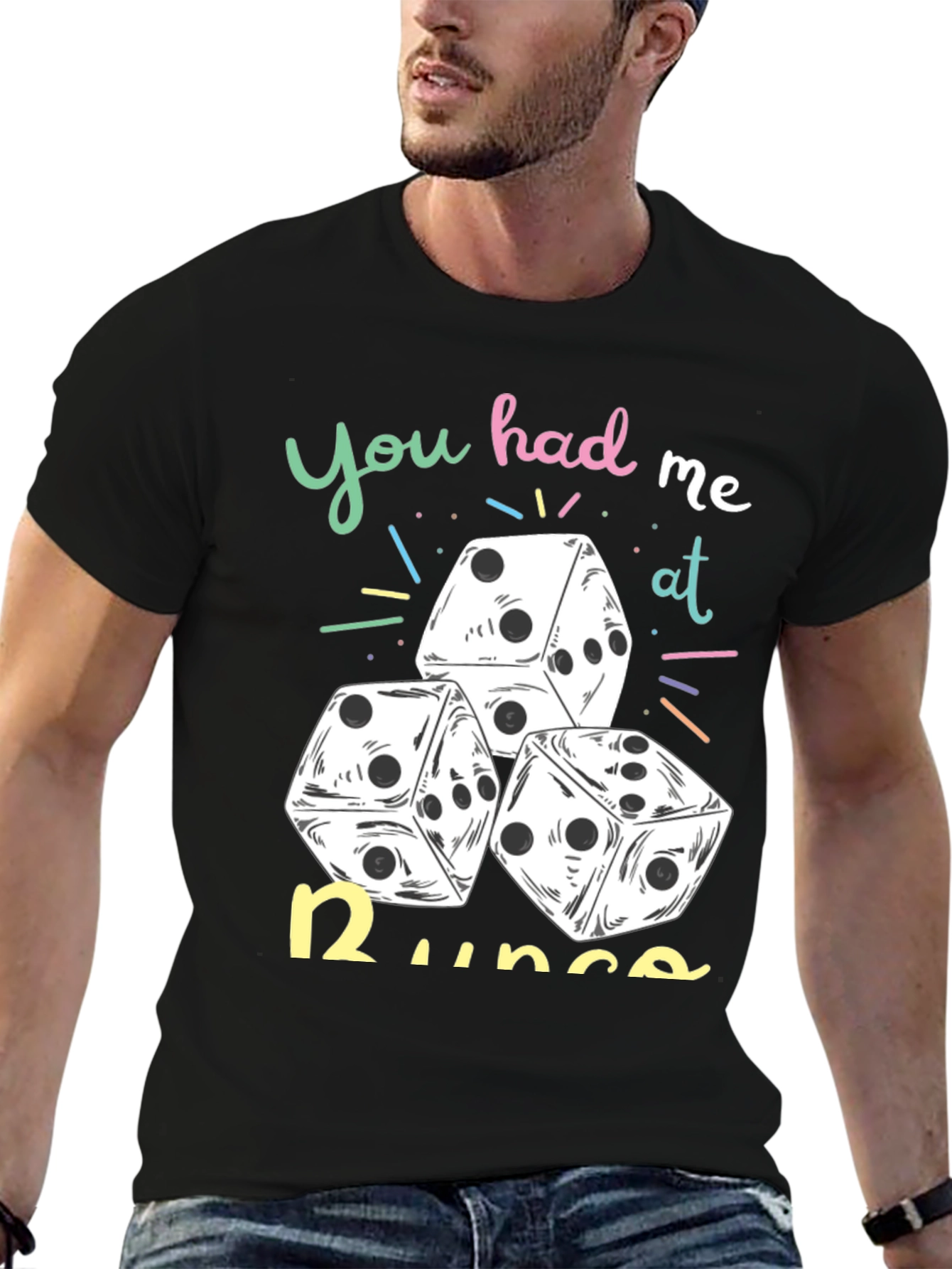 Black Dice Graphic Tee: You Had Me At Runs! view 6