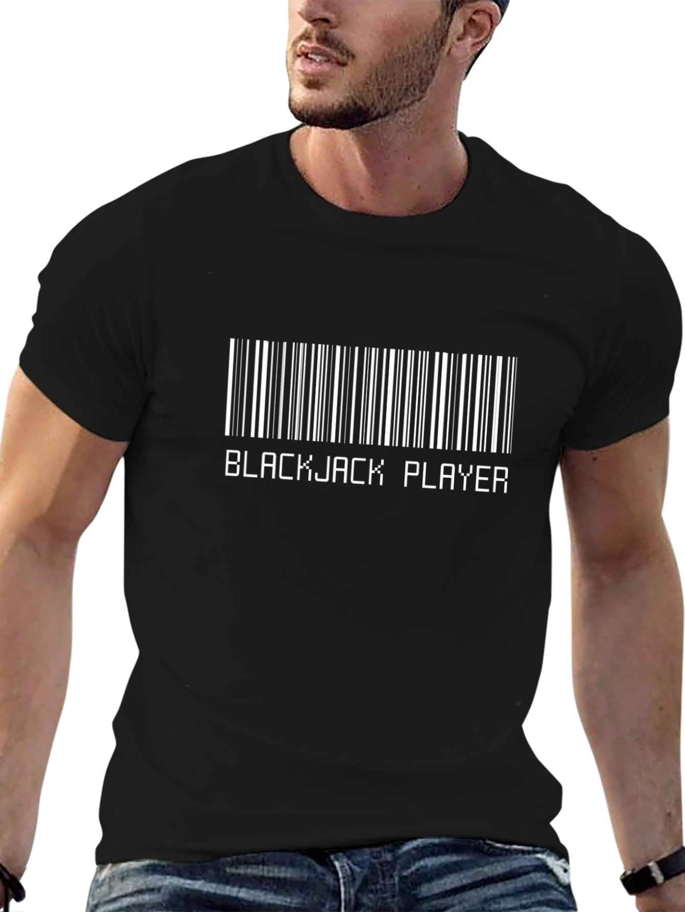 Blackjack Player Barcode Graphic T-Shirt - 6