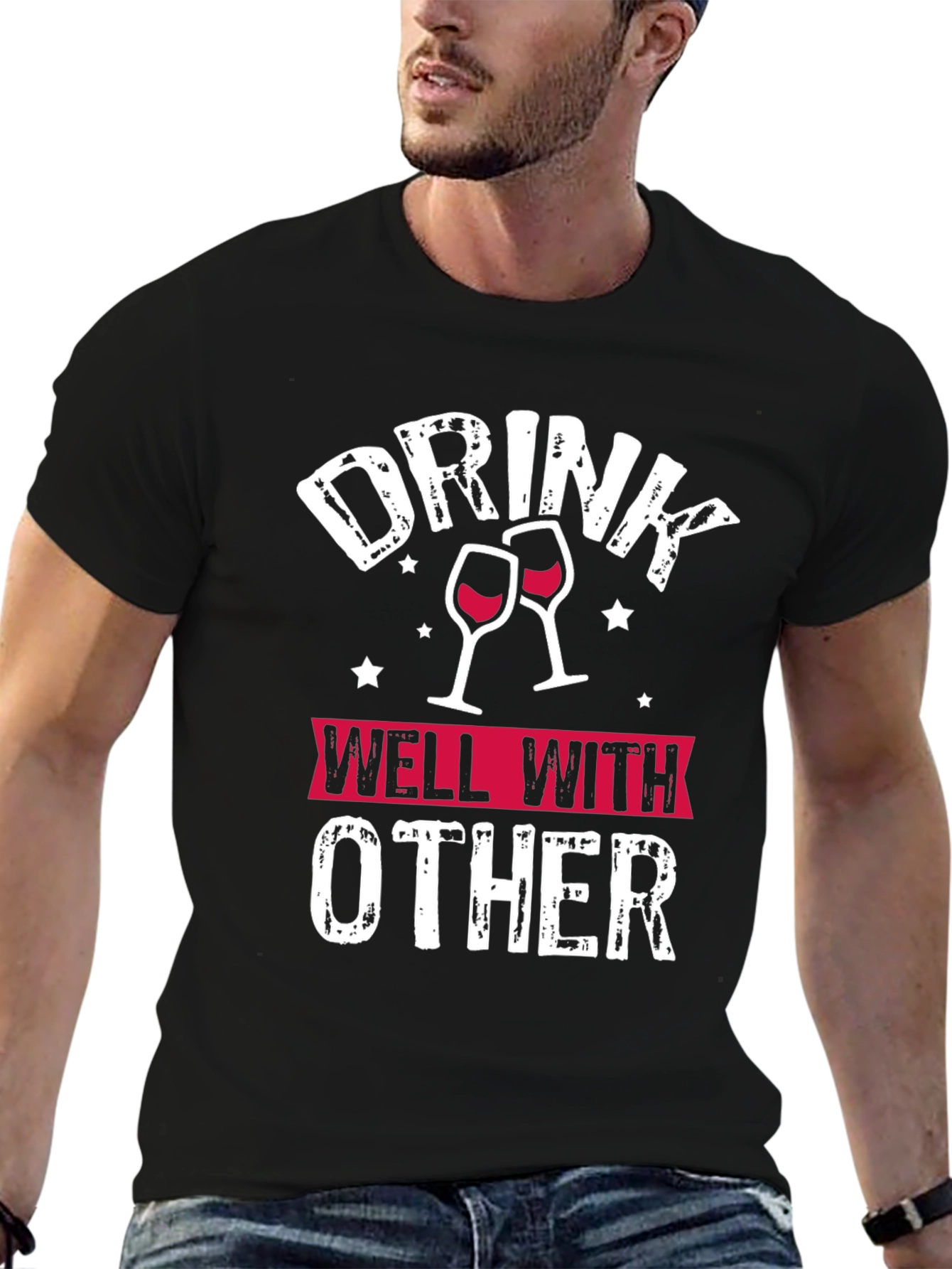 Black Drink Well With Other T-Shirt view 6
