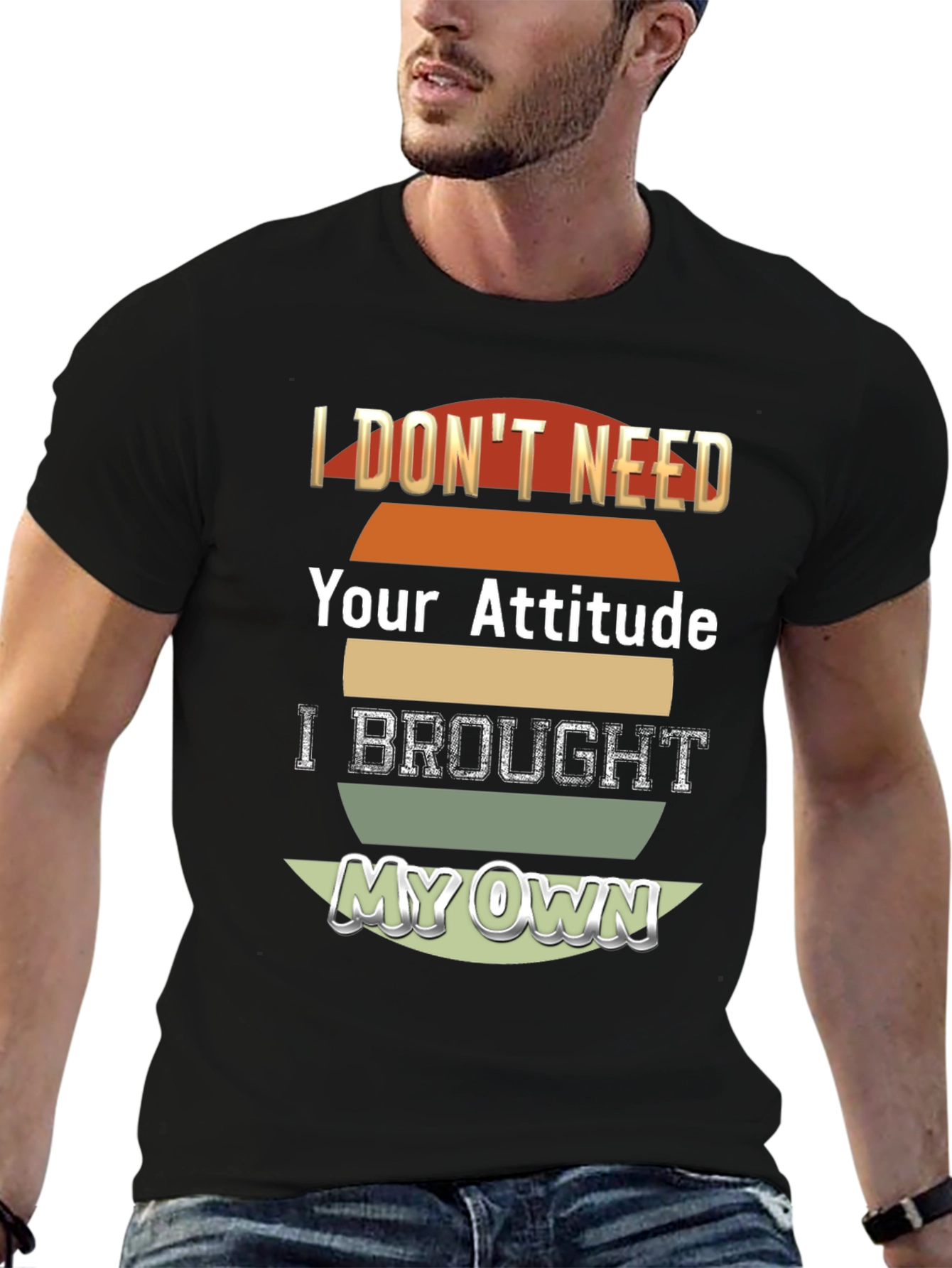 Black Attitude T-Shirt - I Brought My Own! view 6