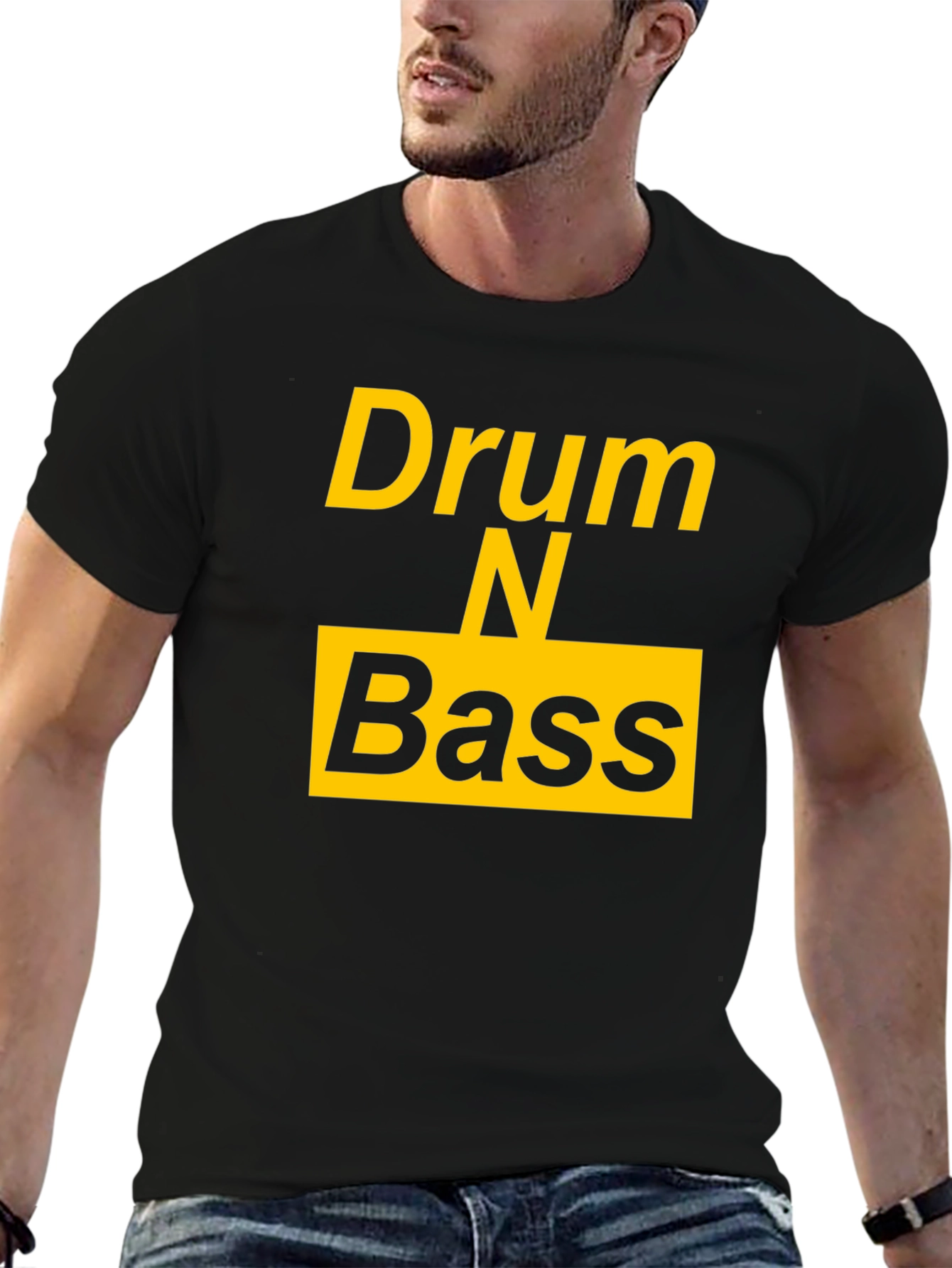 Drum N Bass Black T-Shirt - Music Lover's Tee - 6
