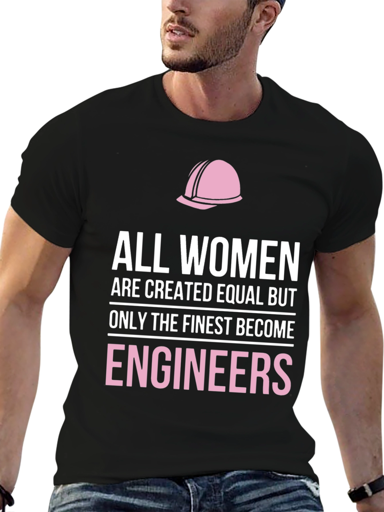 Black Finest Engineers Women's T-Shirt view 6