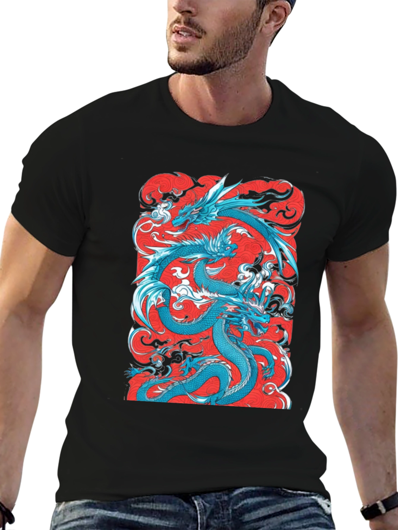 Black Dragon Graphic Tee - Stylish & Unique Design view 6