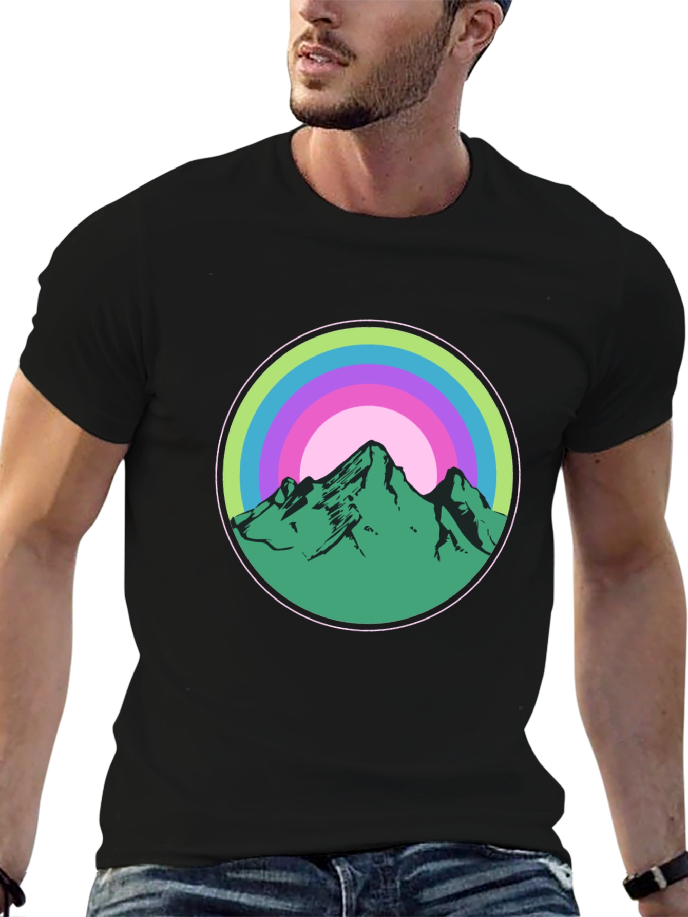Black Mountain Circle Graphic Tee view 6
