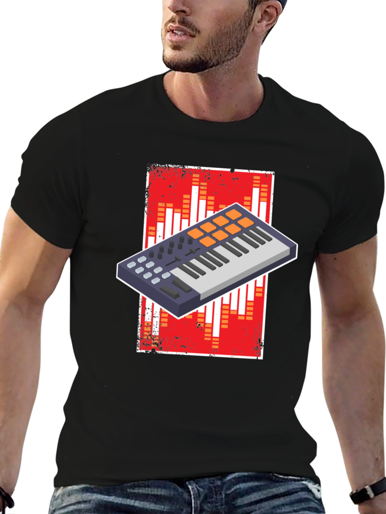 Black Music Producer T-Shirt - Beat Maker Graphic Tee view 6