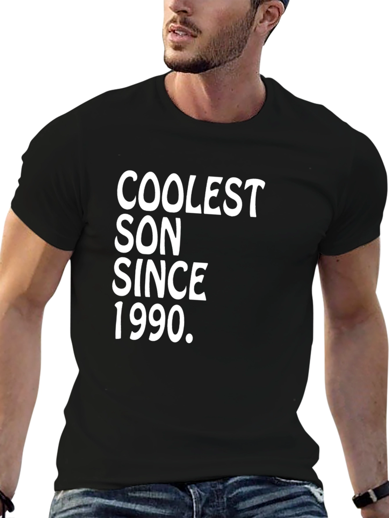 Black Coolest Son Since 1990 Black T-Shirt view 6