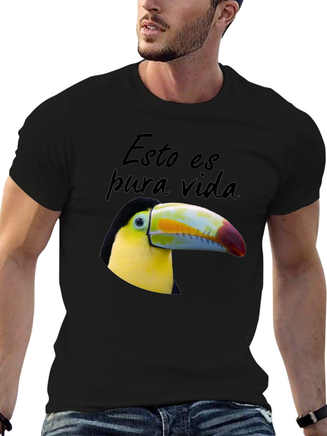 Black Pura Vida Toucan T-Shirt view 6