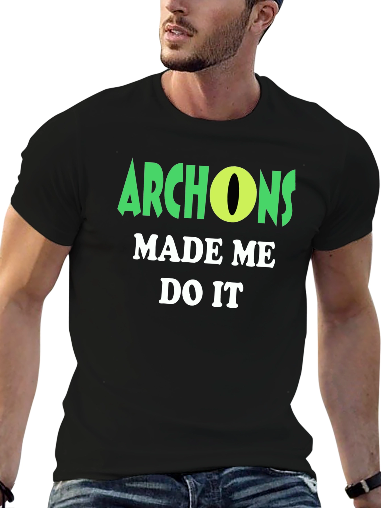 Black Archons Made Me Do It T-Shirt view 6
