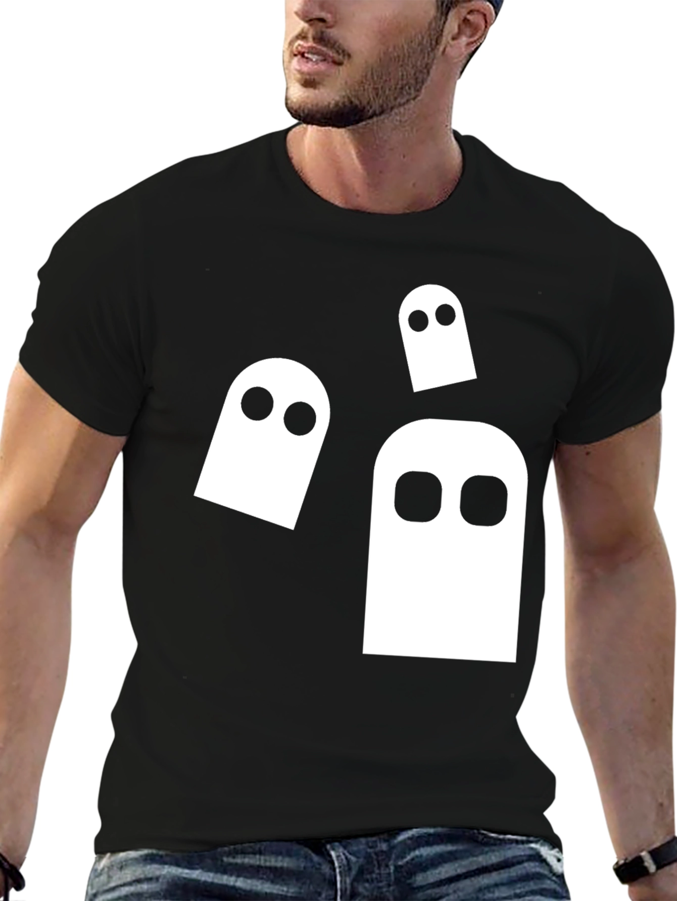 Spooky Ghost Graphic Tee - Halloween Ready! - 6