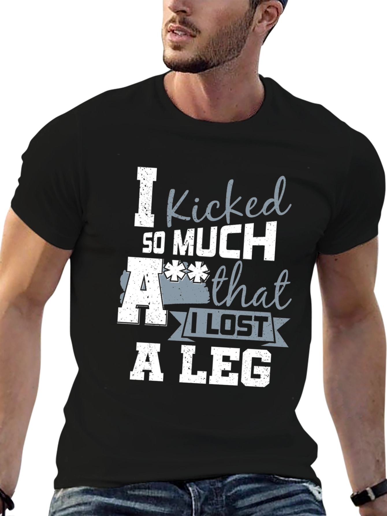 Black I Kicked So Much Ass T-Shirt view 6