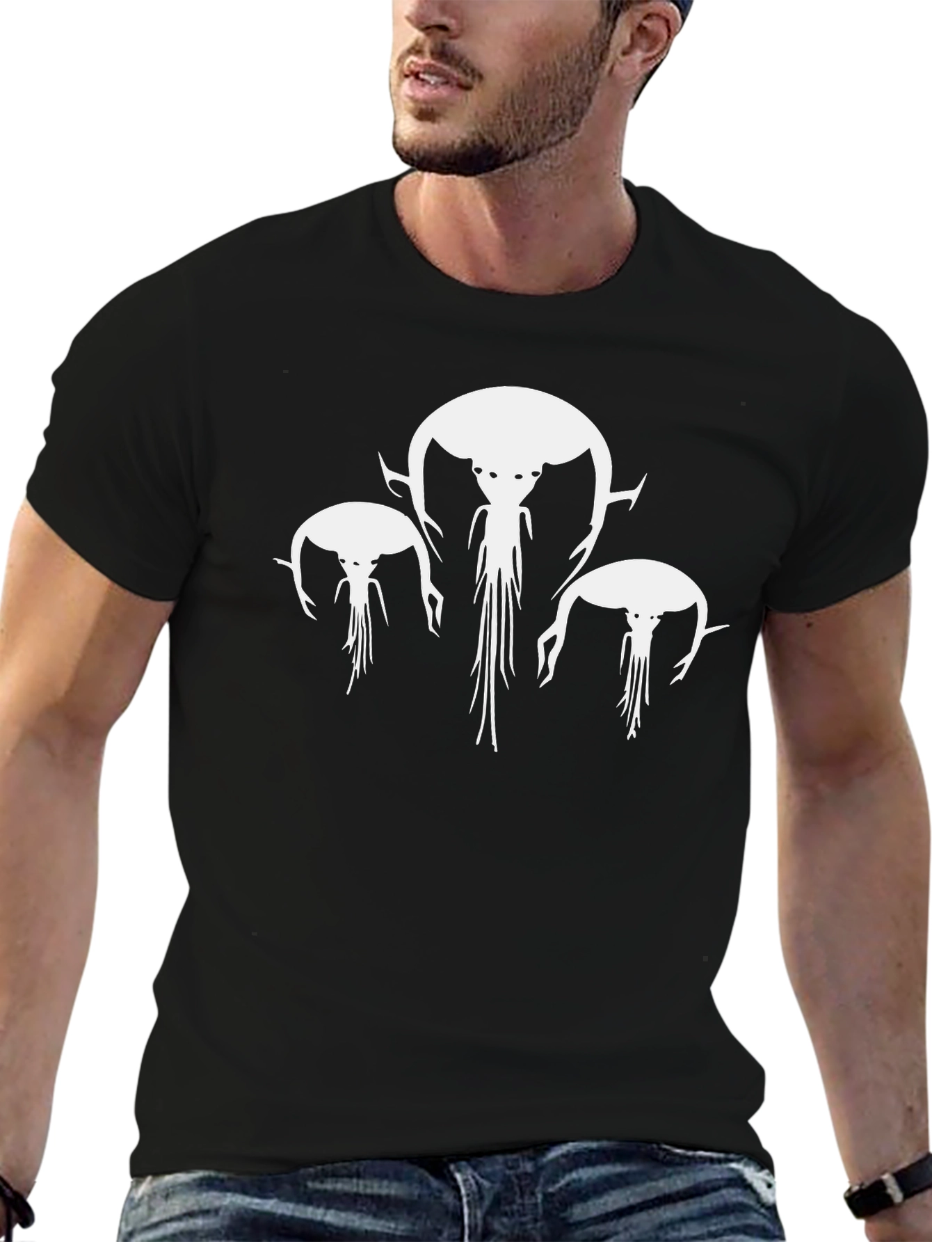 Black Horseshoe Crab Graphic Print Tee view 6
