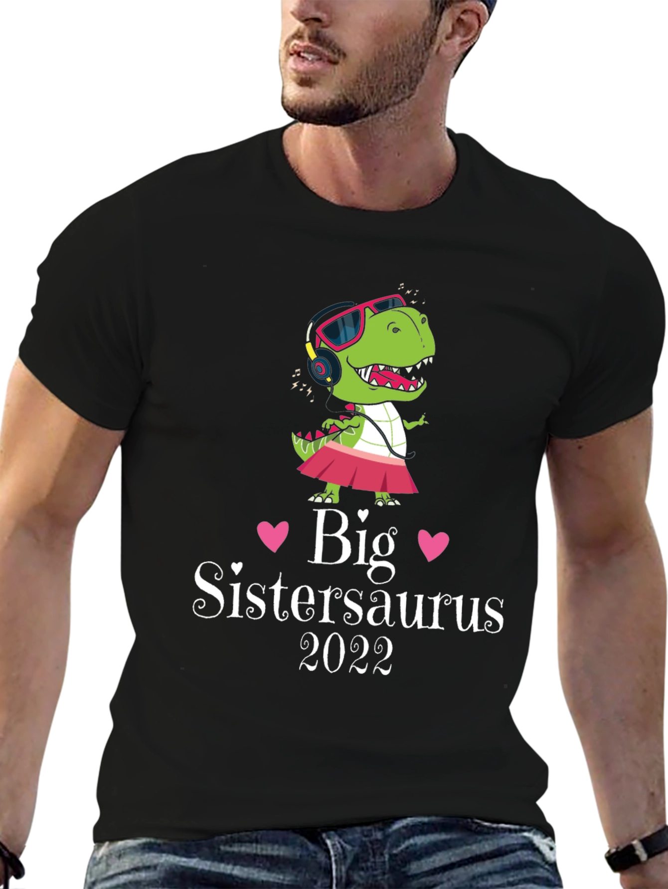 Black Big Sistersaurus 2022 T-Shirt view 6