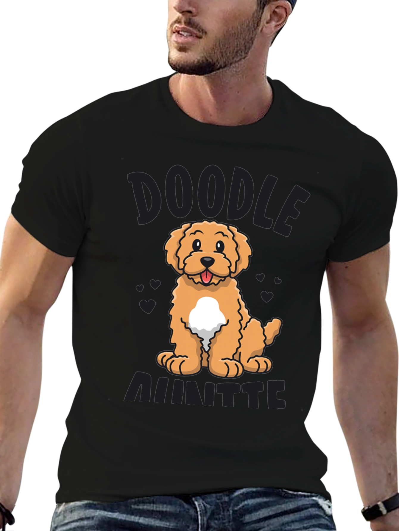 Black Doodle Ainttte T-Shirt Cute Dog Design view 6