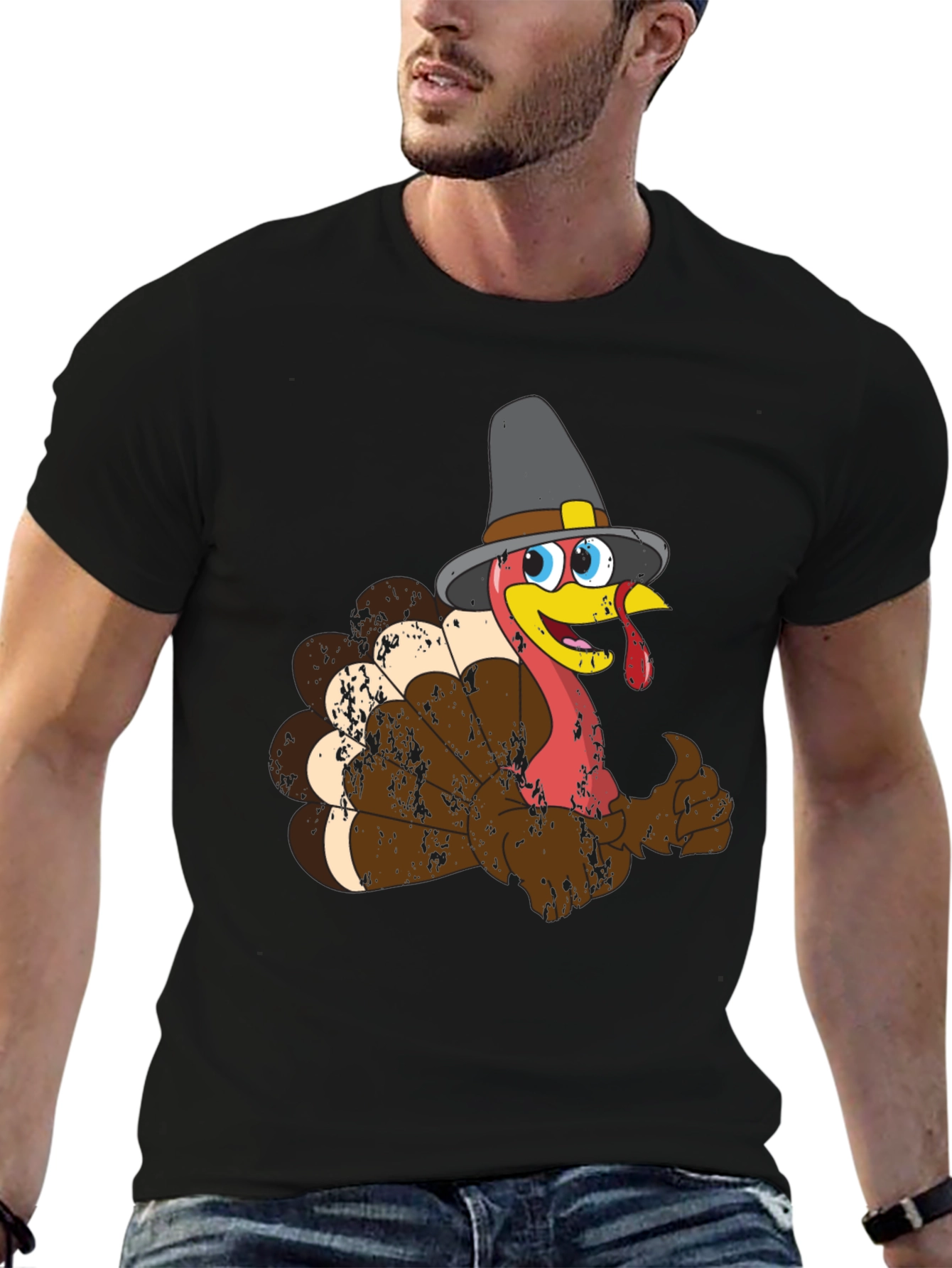 Thanksgiving Turkey Pilgrim T-Shirt - 6