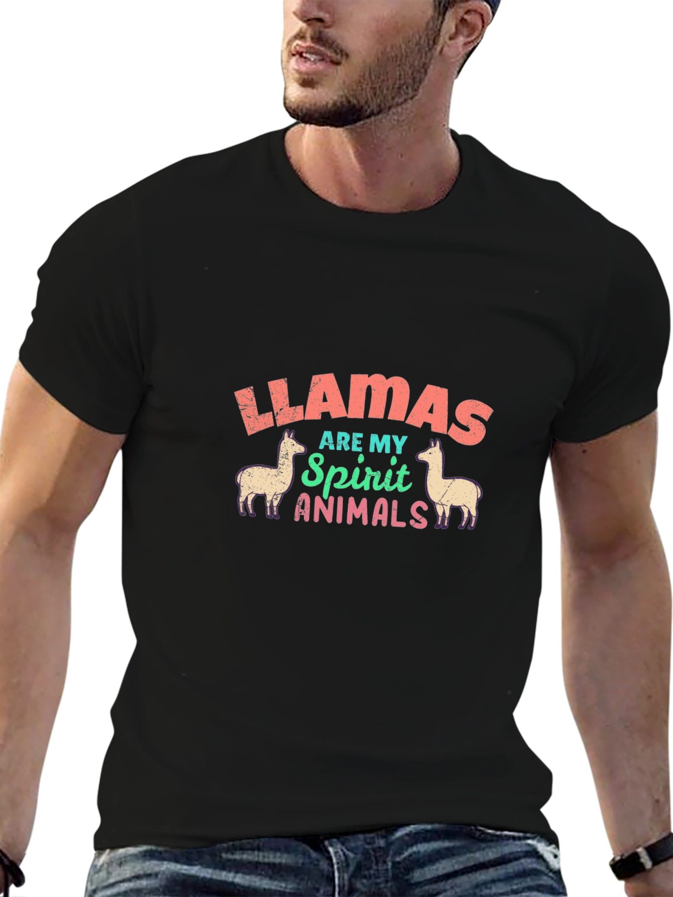 Llamas Are My Spirit Animals T-Shirt - 6