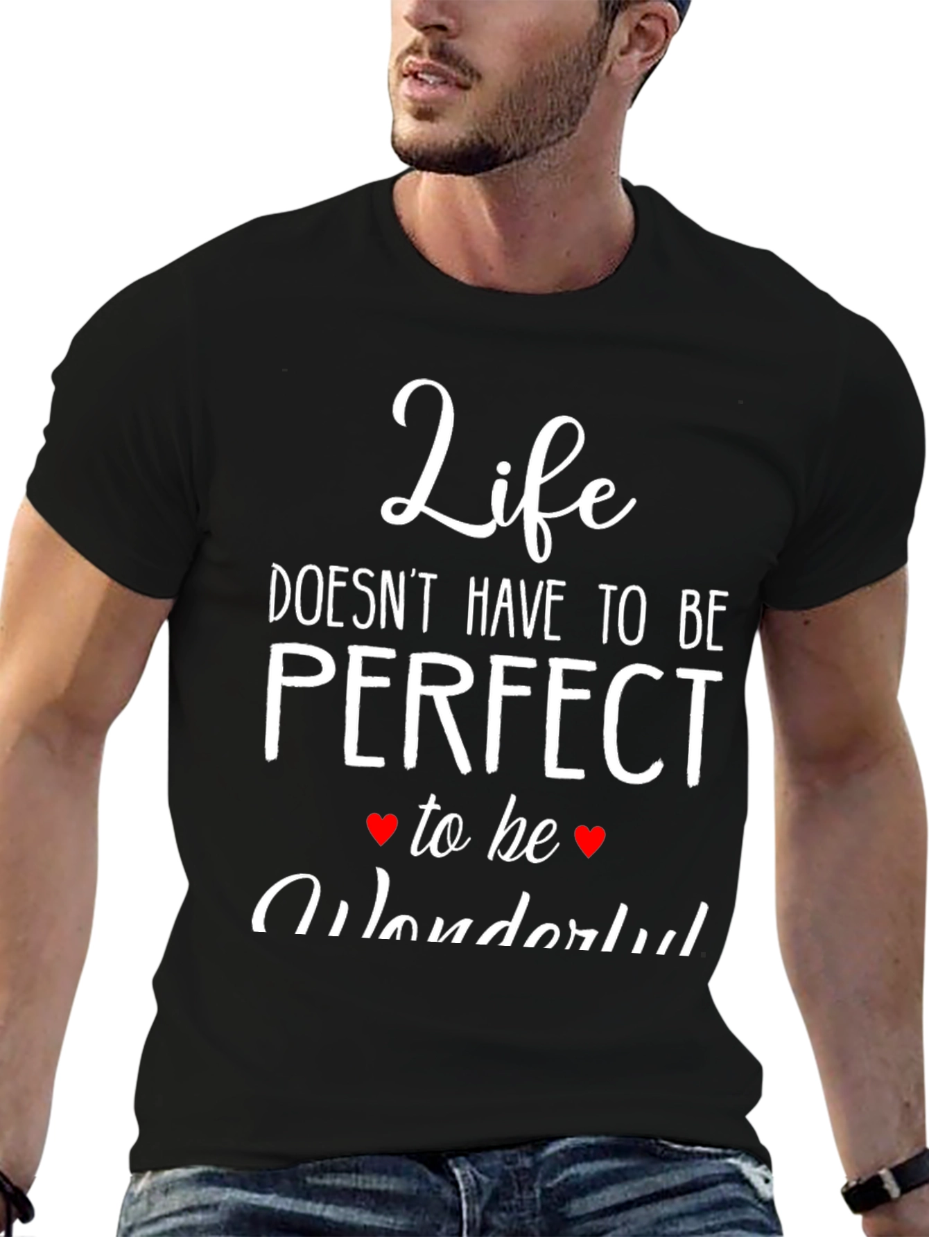 Black Life Doesn't Have to be Perfect T-Shirt view 6