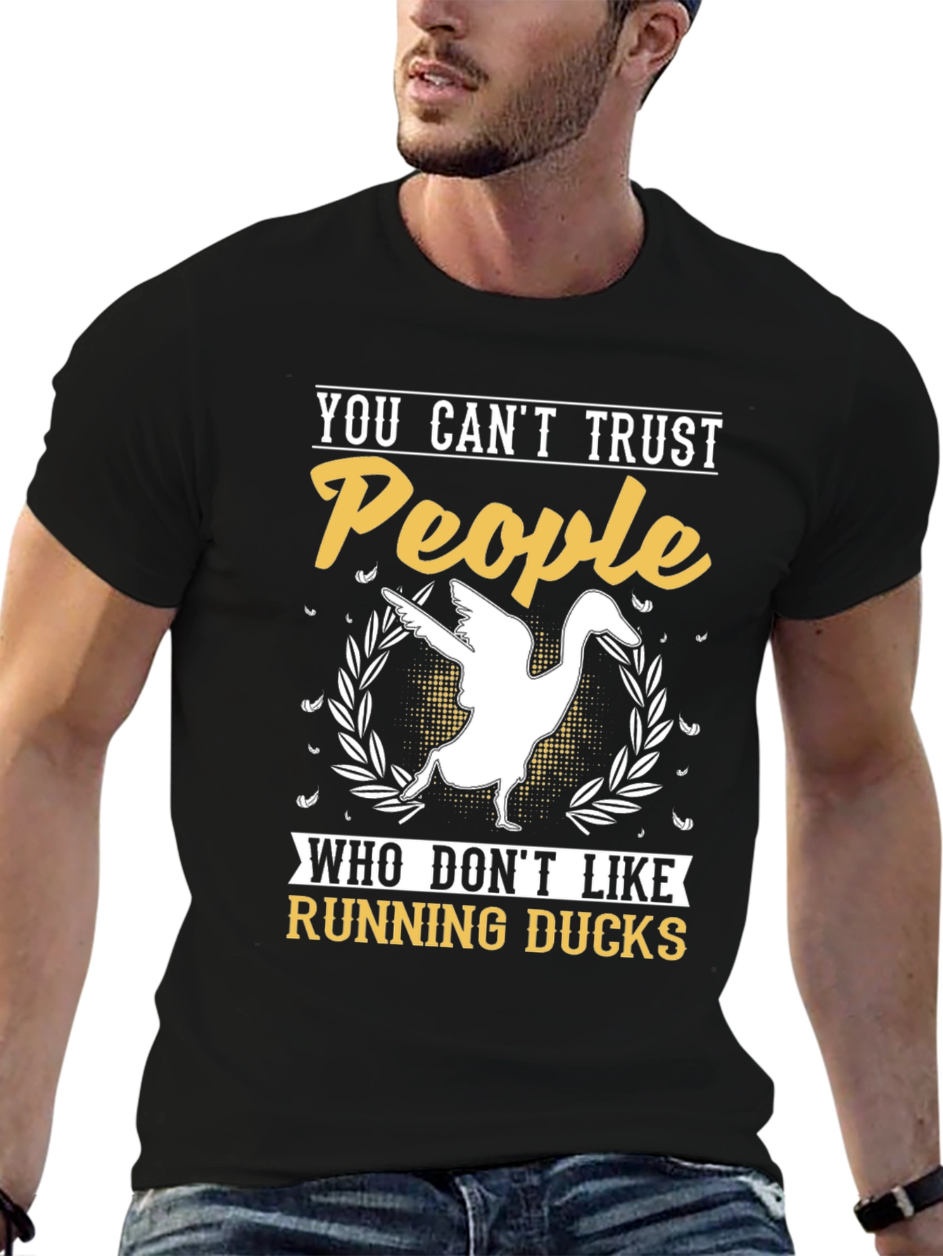 Black Running Ducks Graphic T-Shirt view 6