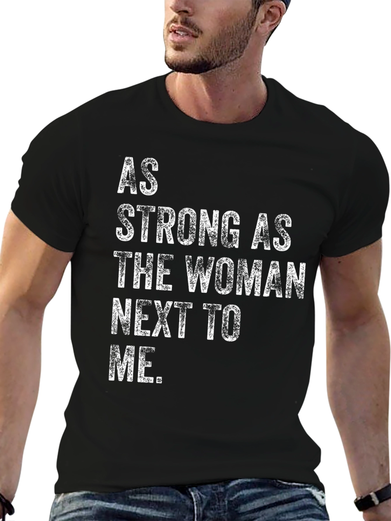 Black Strong Woman Graphic Tee - Empowering Message view 6