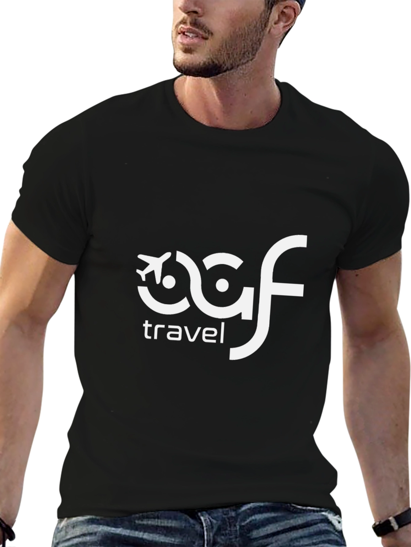 Black OAF Travel Black T-Shirt view 6