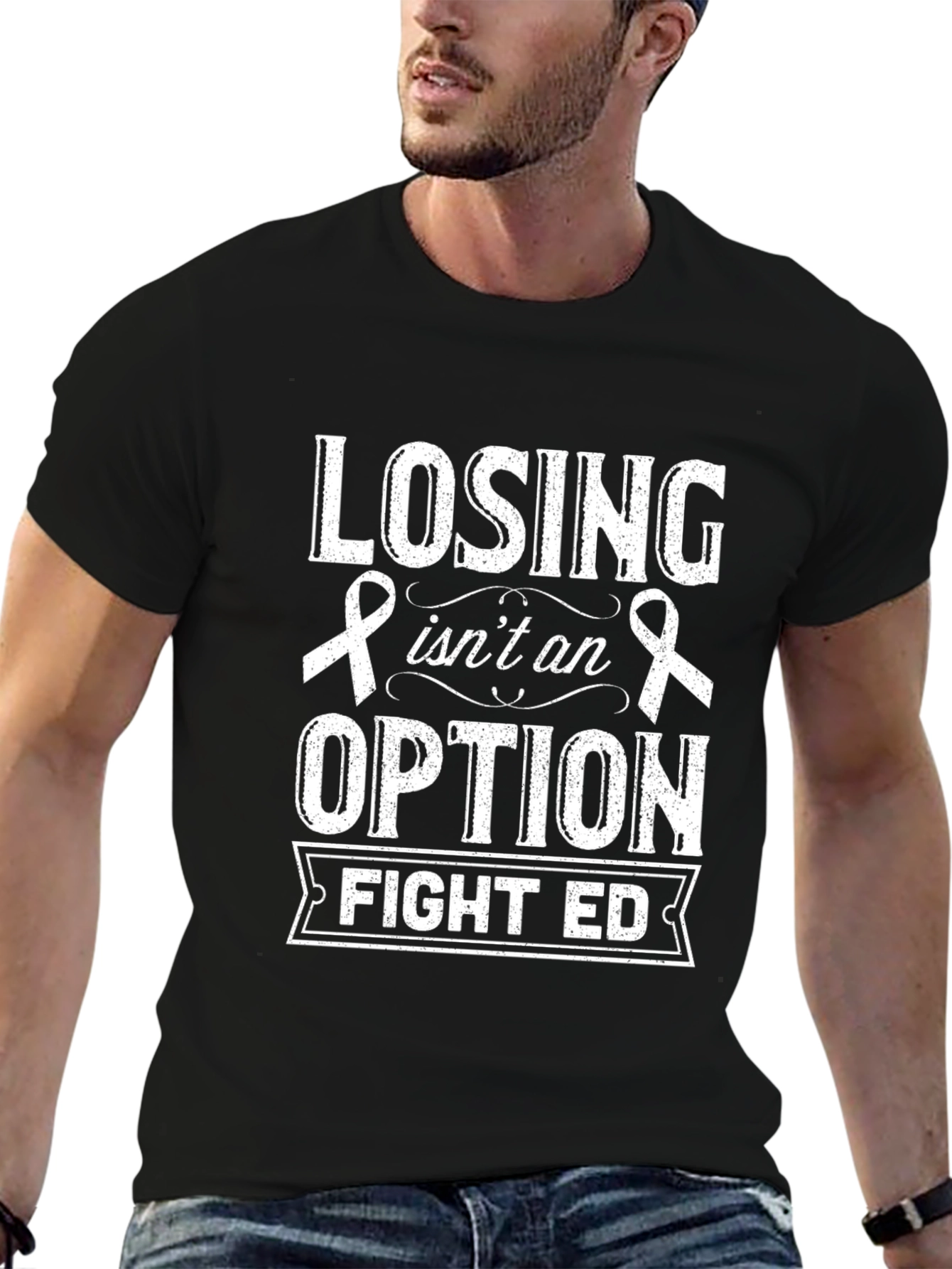 Fight ED Awareness Ribbon T-Shirt - 6