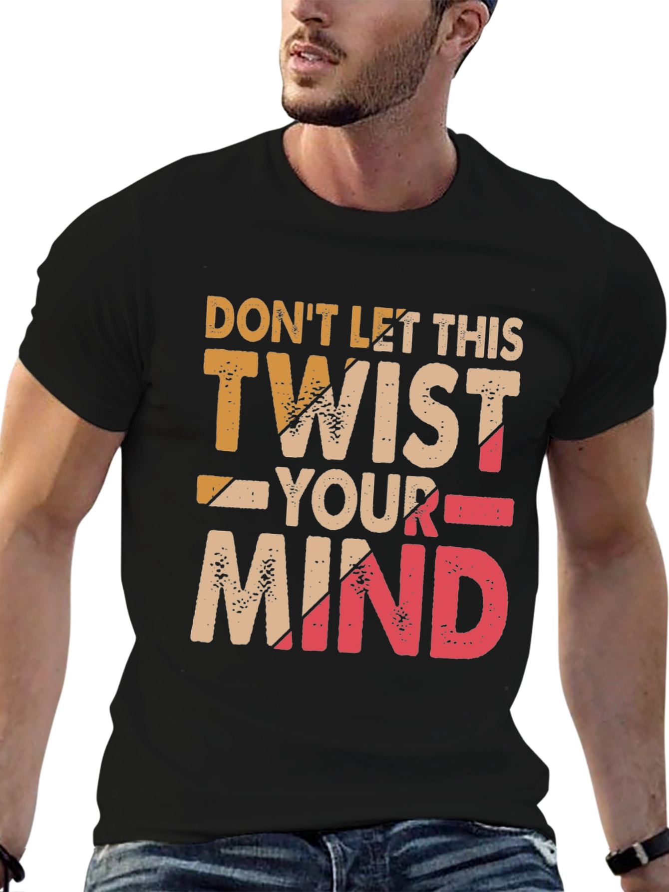 Black Don't Let This Twist Your Mind Graphic Tee view 6