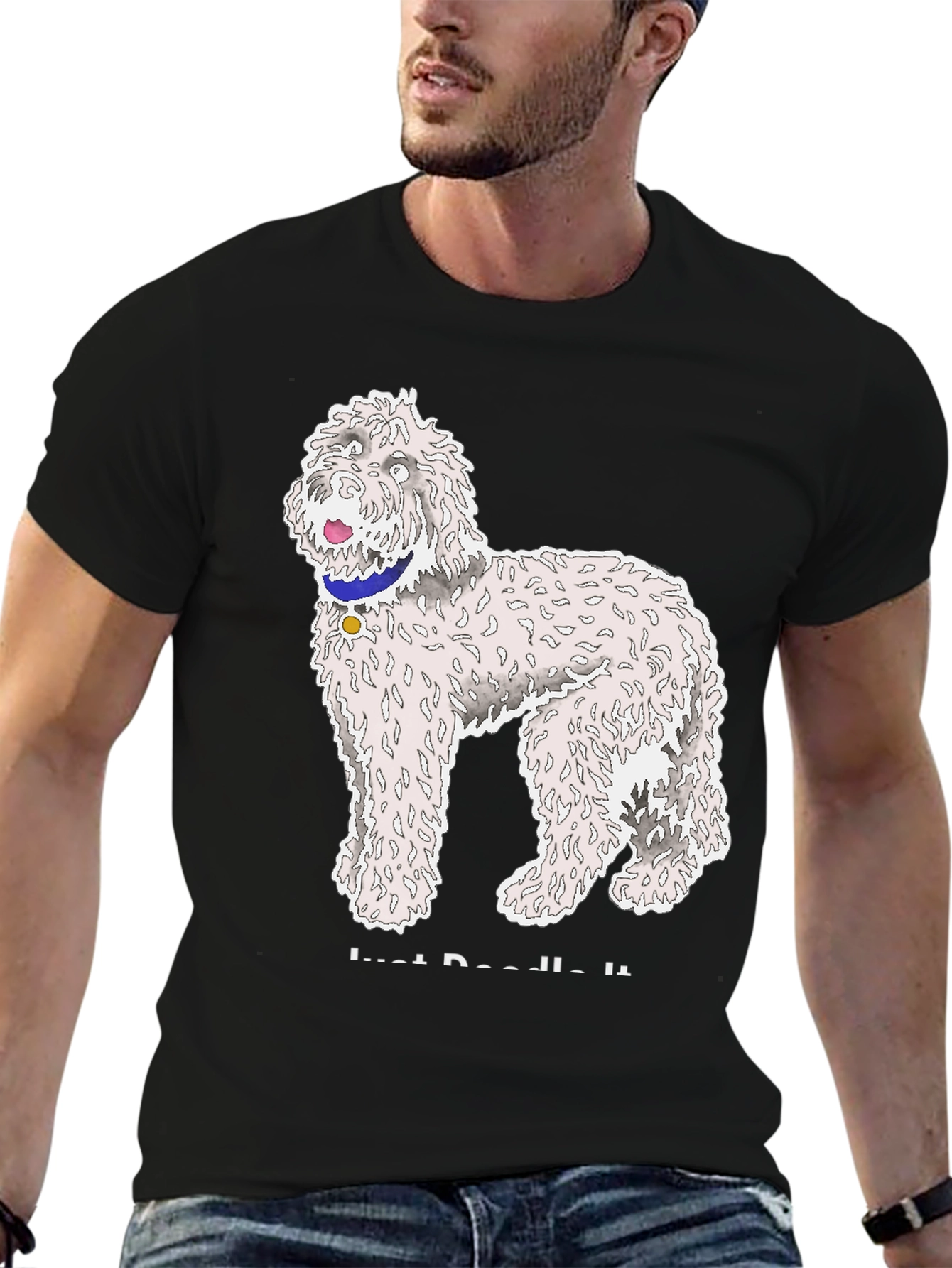 Black Just Doodle It T-Shirt view 6