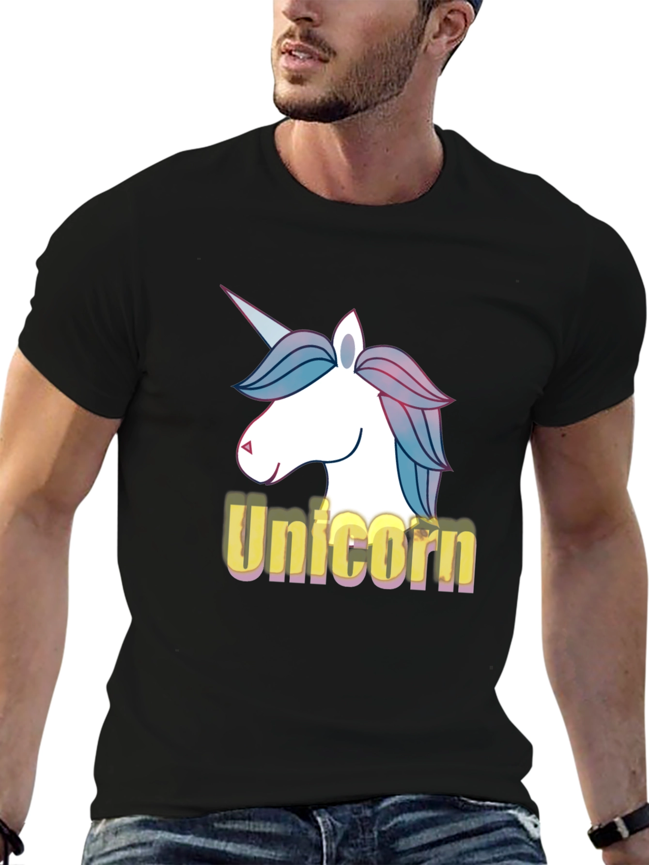 Black Unicorn Graphic Tee - Stylish & Comfortable view 6