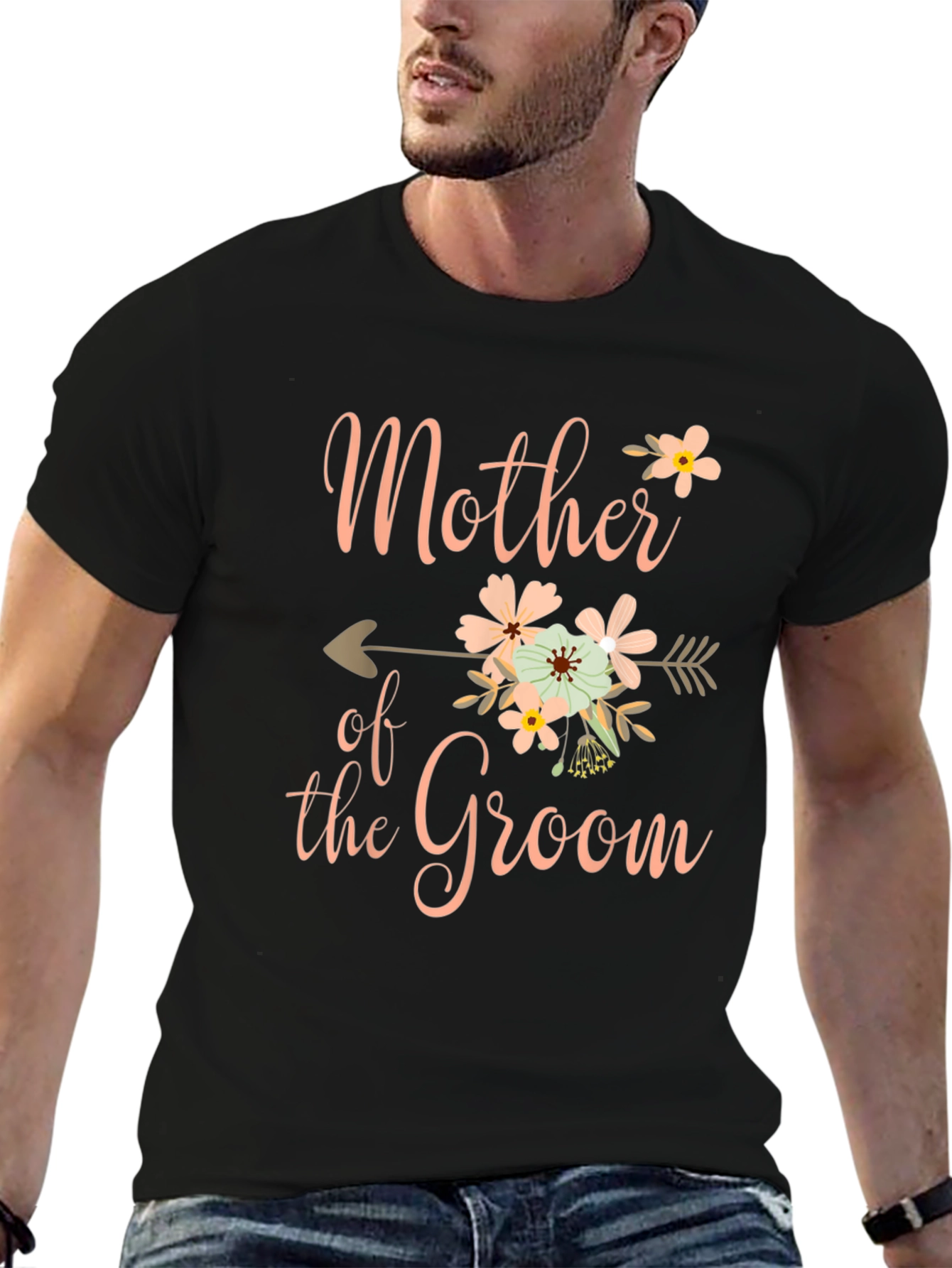 Mother of the Groom Floral Arrow Graphic Tee - 6