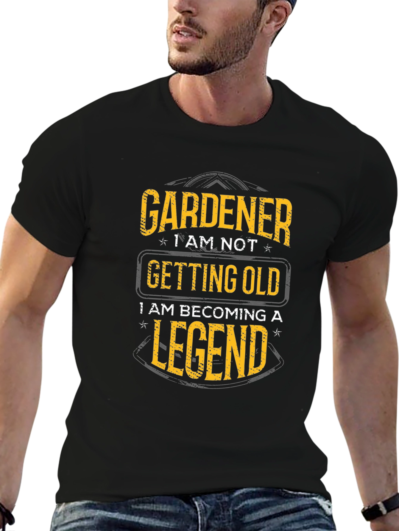 Black Gardener Legend Black T-Shirt view 6