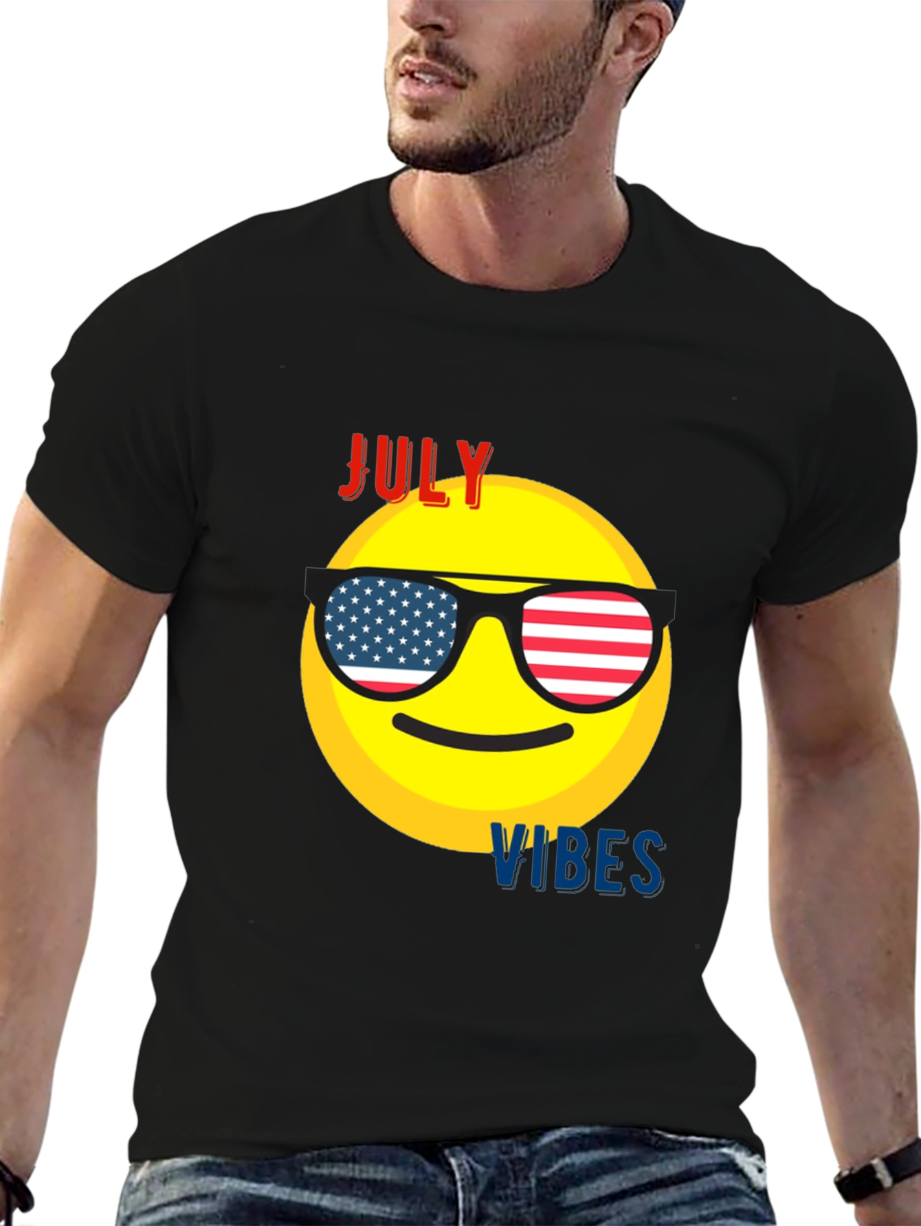 Black July Vibes Graphic Tee view 6