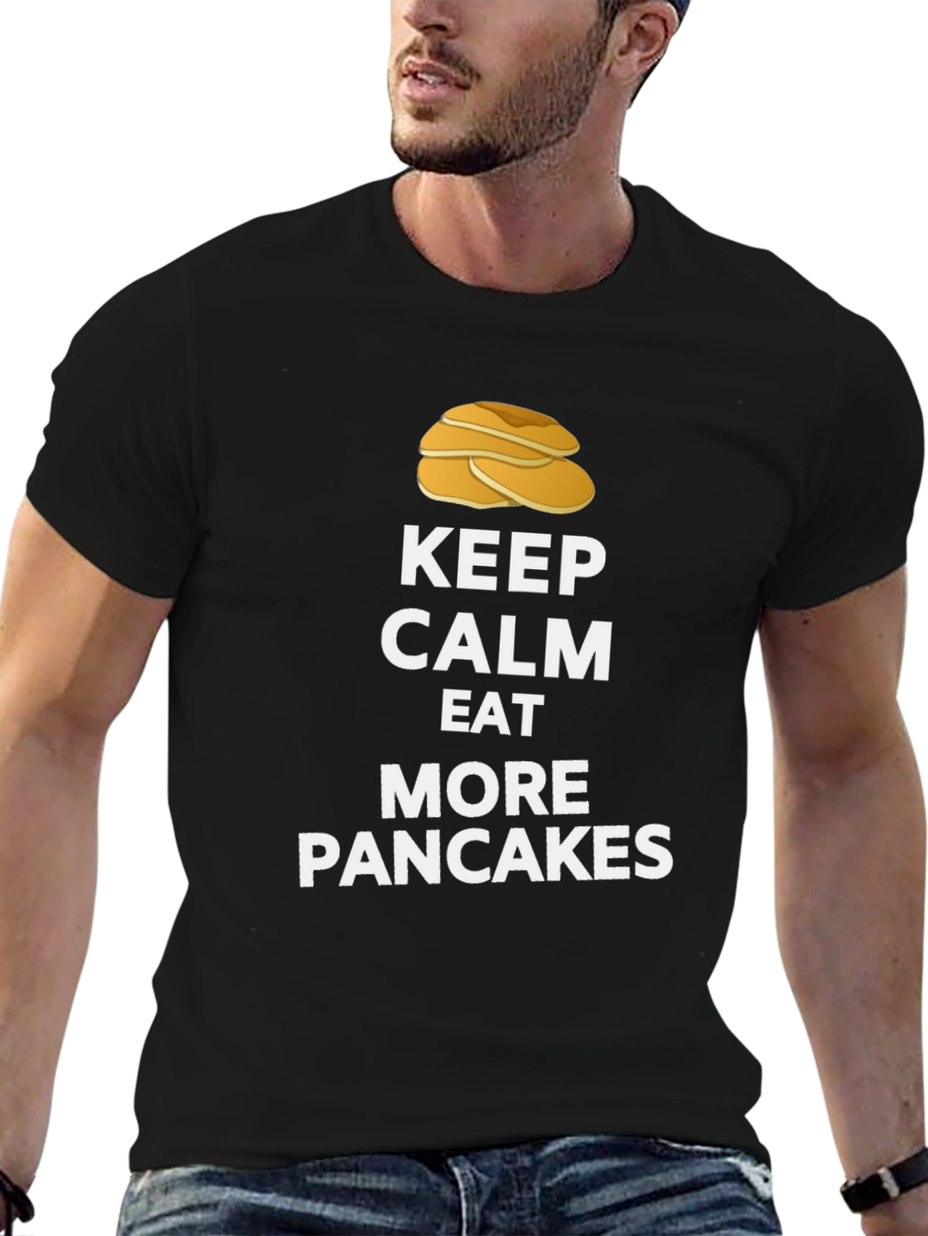Keep Calm Eat More Pancakes T-Shirt - 6