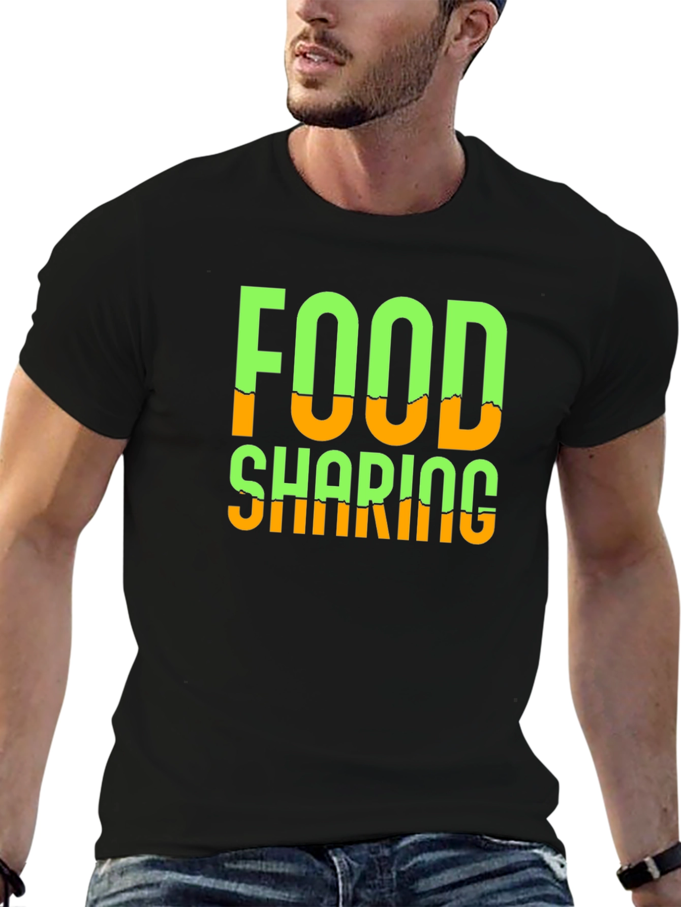 Food Sharing Graphic Tee - Black - 6