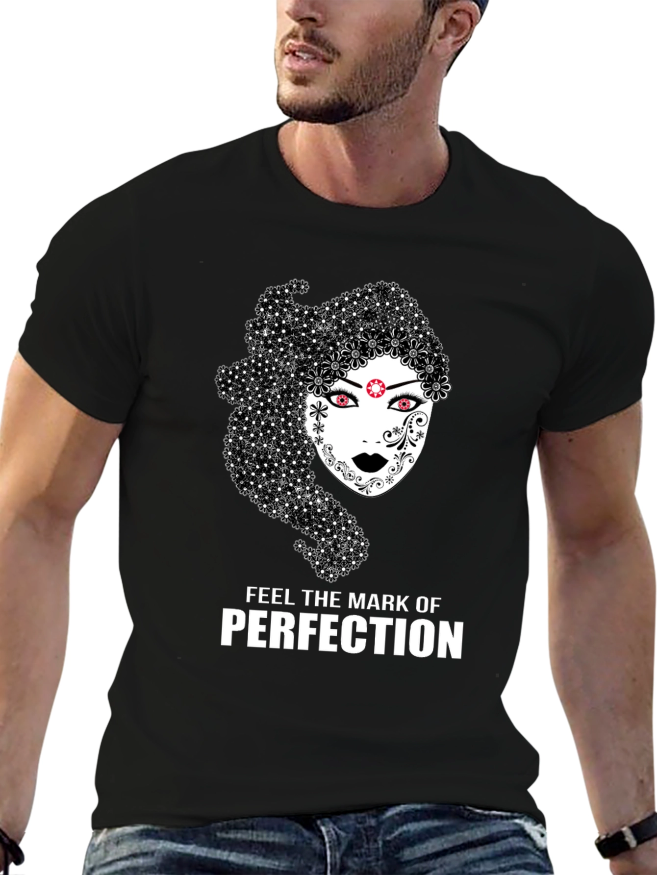 Black Mark of Perfection Graphic T-Shirt view 6