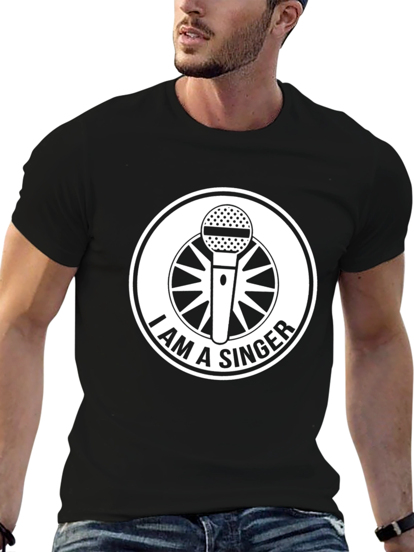 Black I Am A Singer T-Shirt - Music Lover Tee view 6