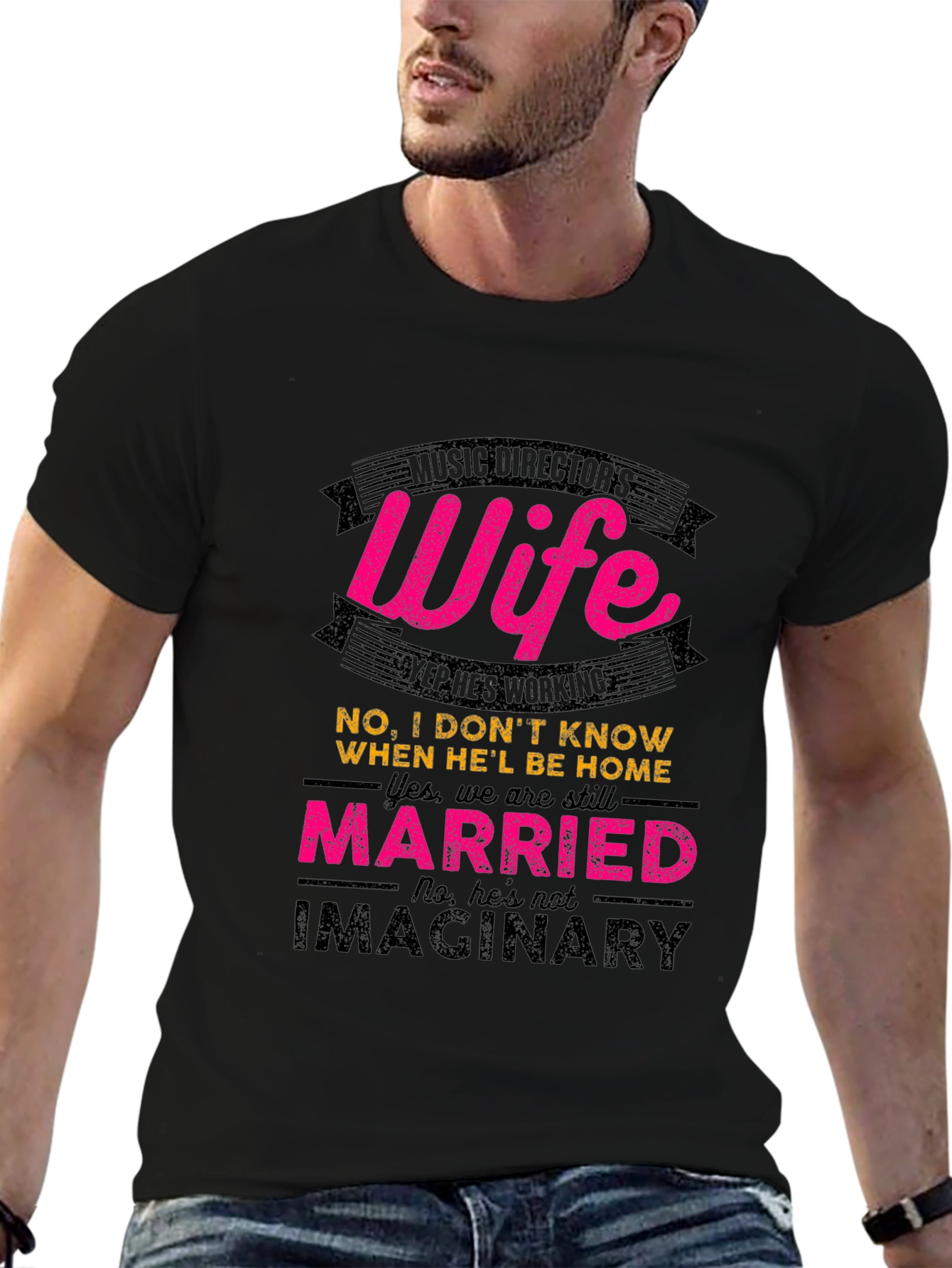 Black Music Director's Wife T-Shirt view 6