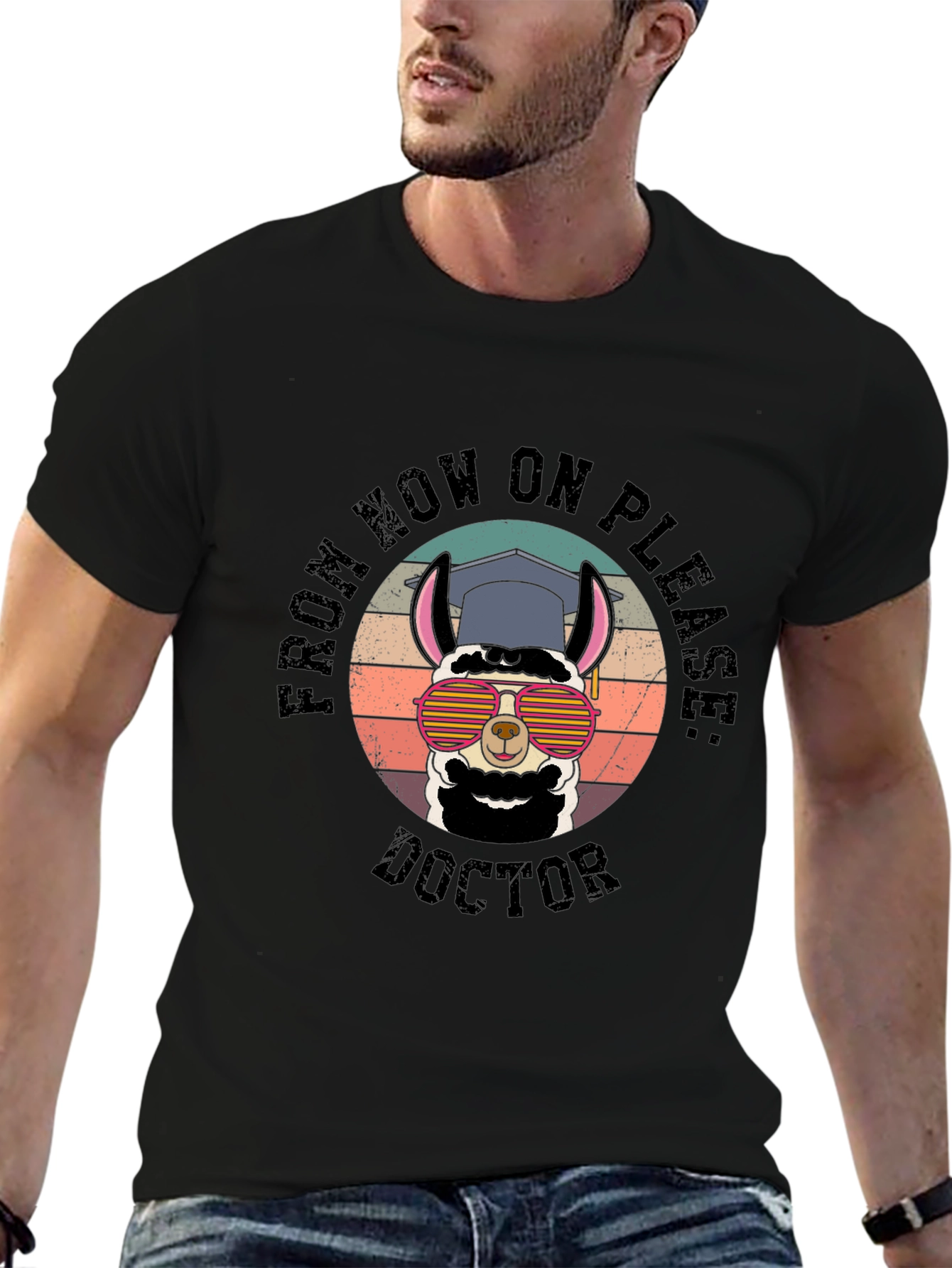 Doctor Llama Grad T-Shirt - Funny Graduation Gift - 6