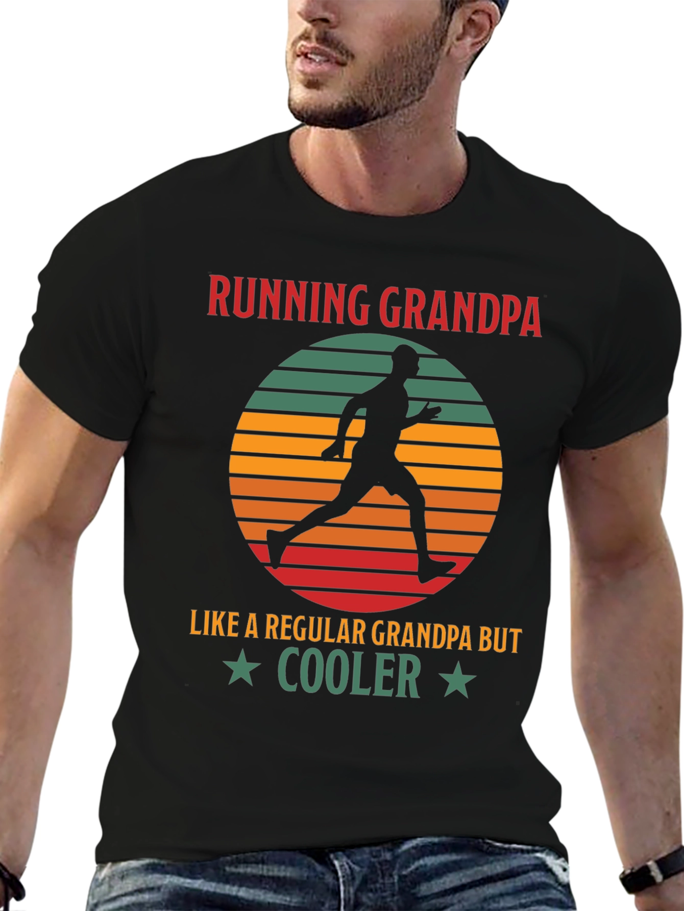 Running Grandpa T-Shirt - Cool Grandpa Gift - 6