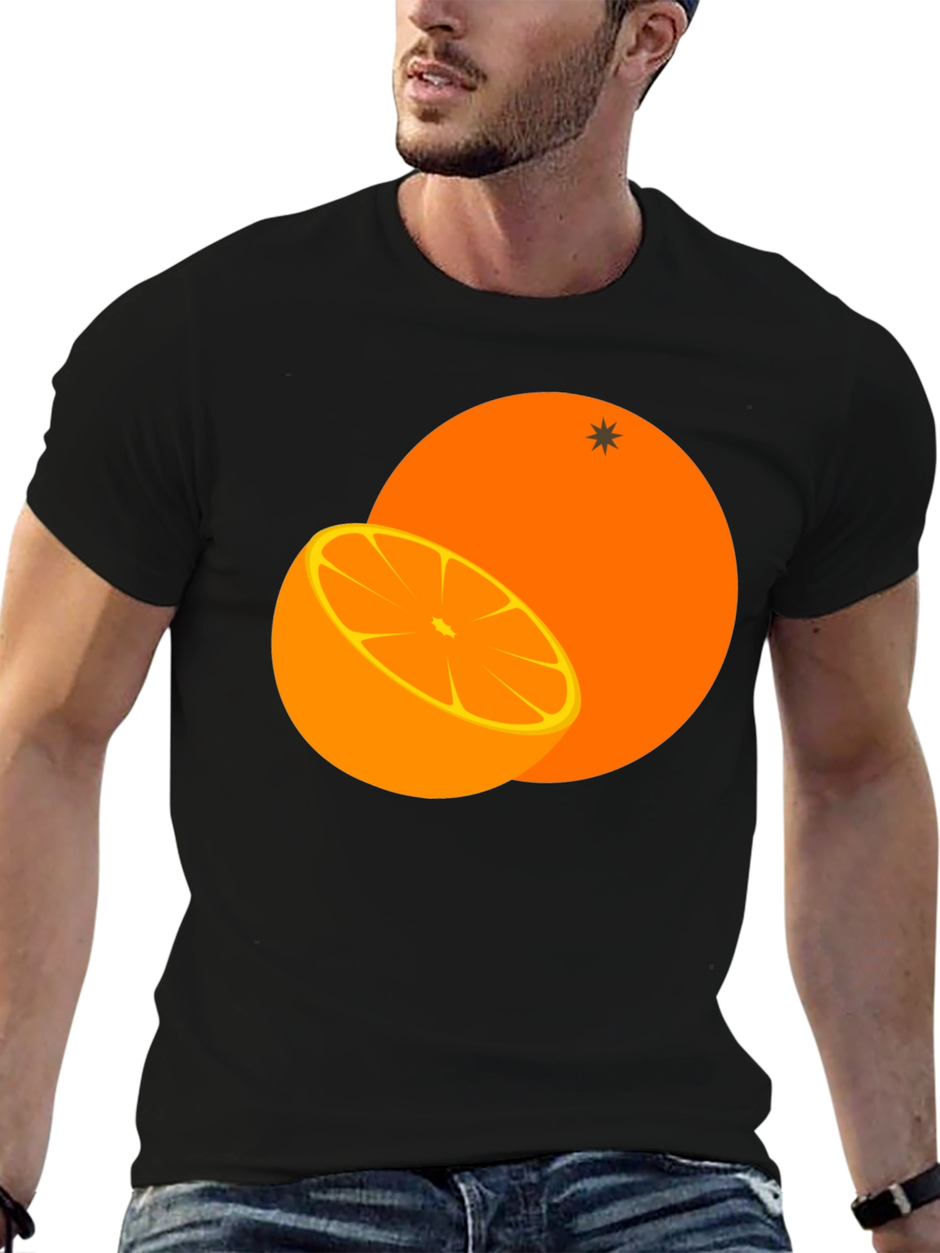 Black Orange Graphic Tee - Fresh & Fruity view 6