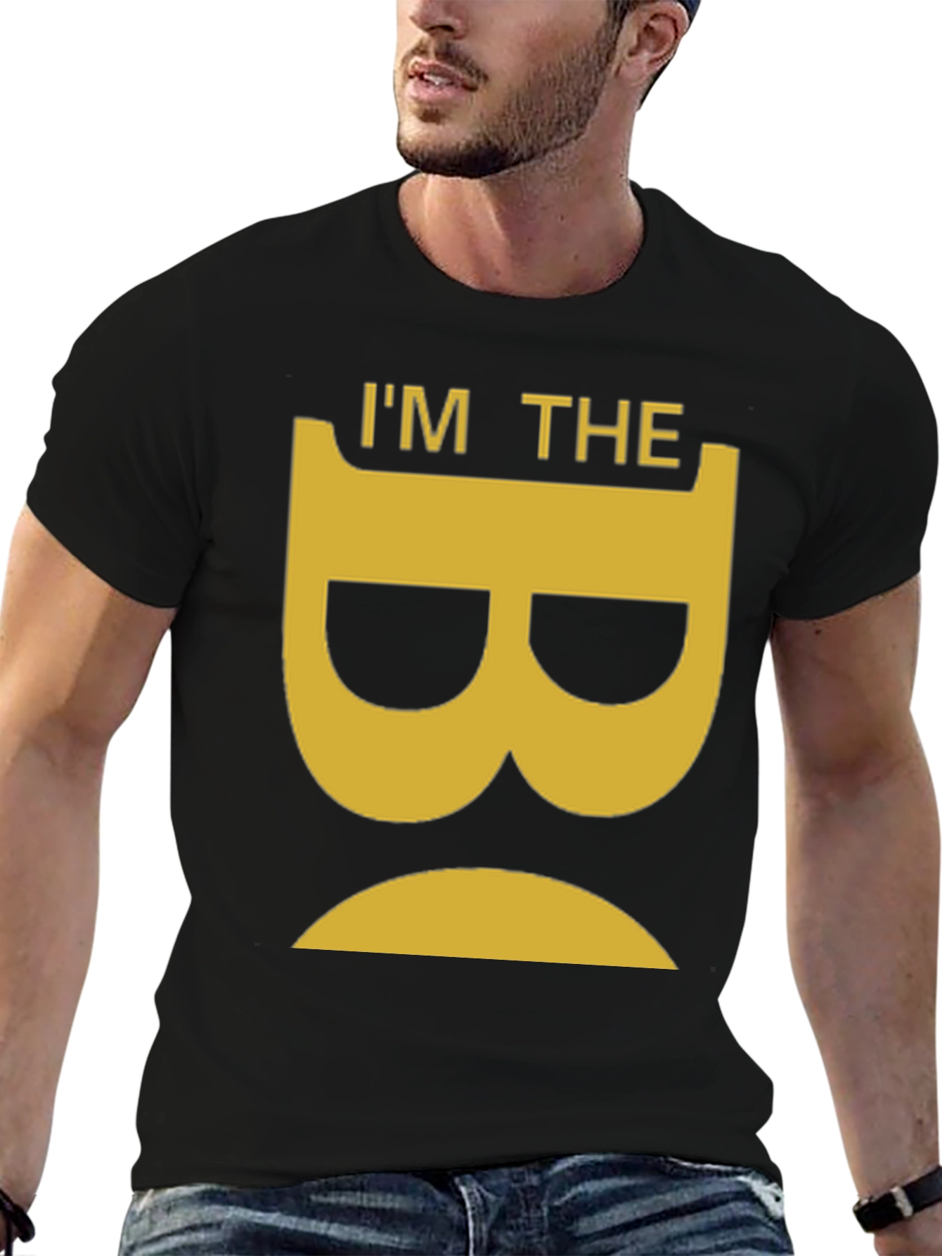Black I'm The B Shirt - Funny Graphic Tee view 6