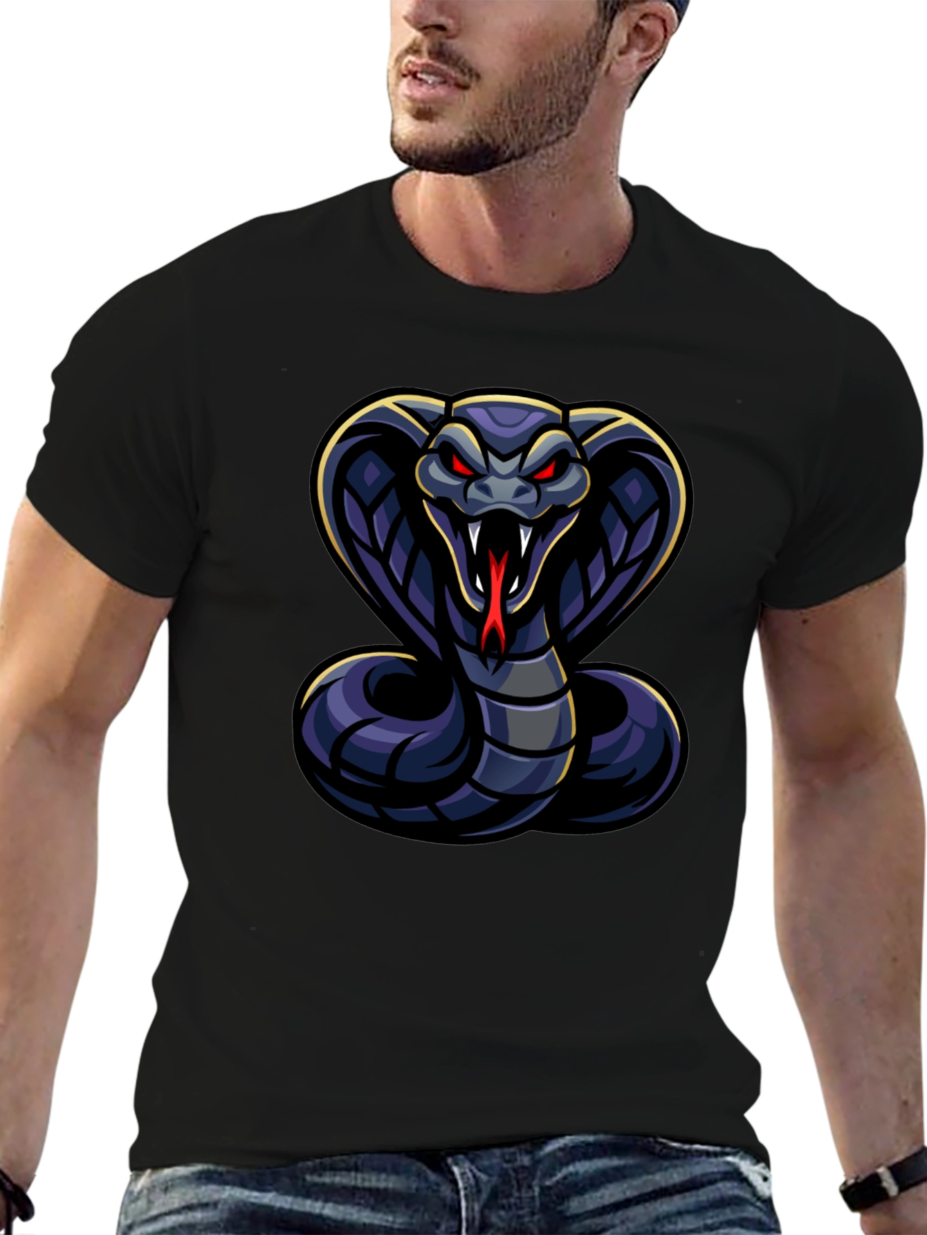 Cobra Graphic T-Shirt - Men's Black Tee - 6