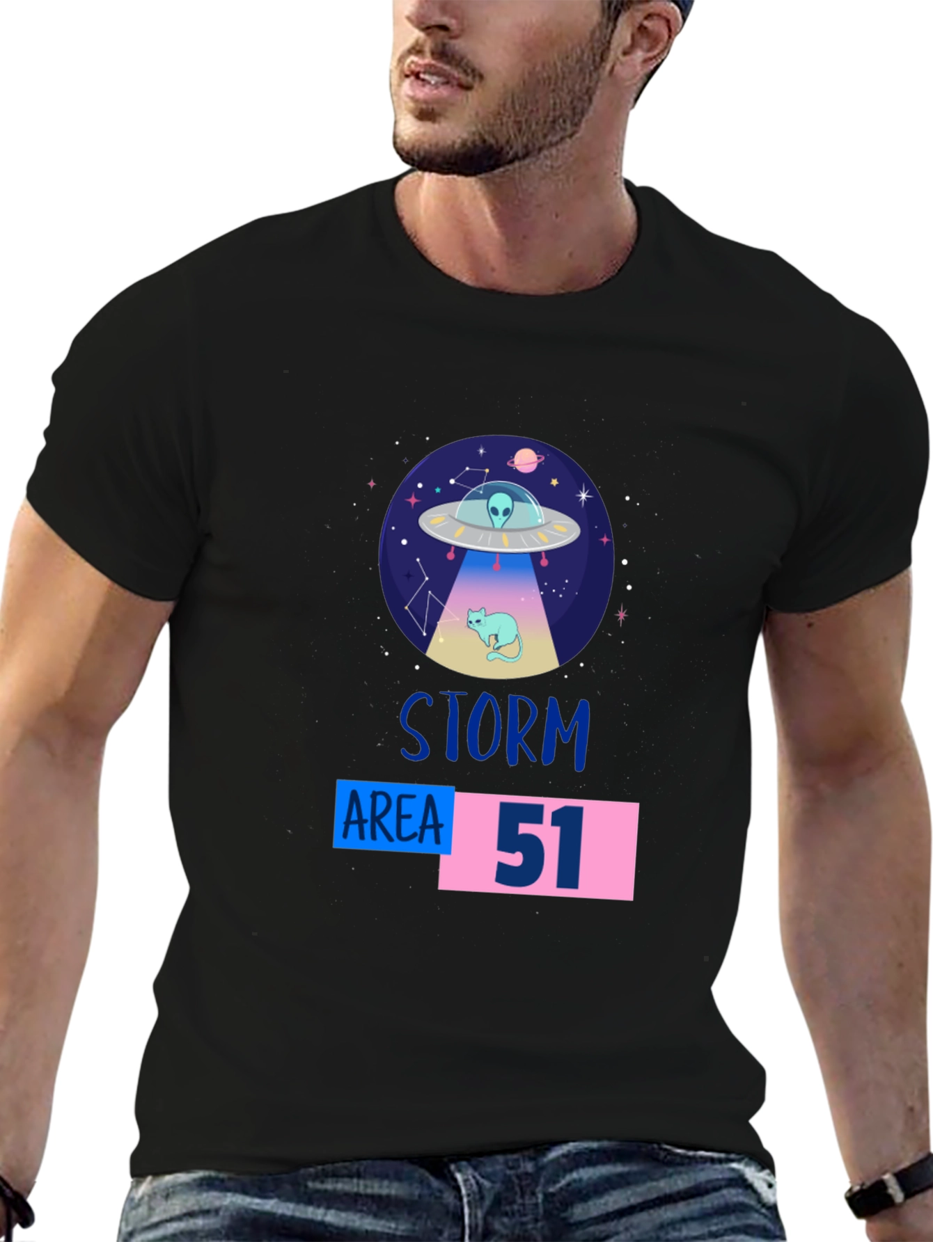 Storm Area 51 Alien Cat T-Shirt - 6