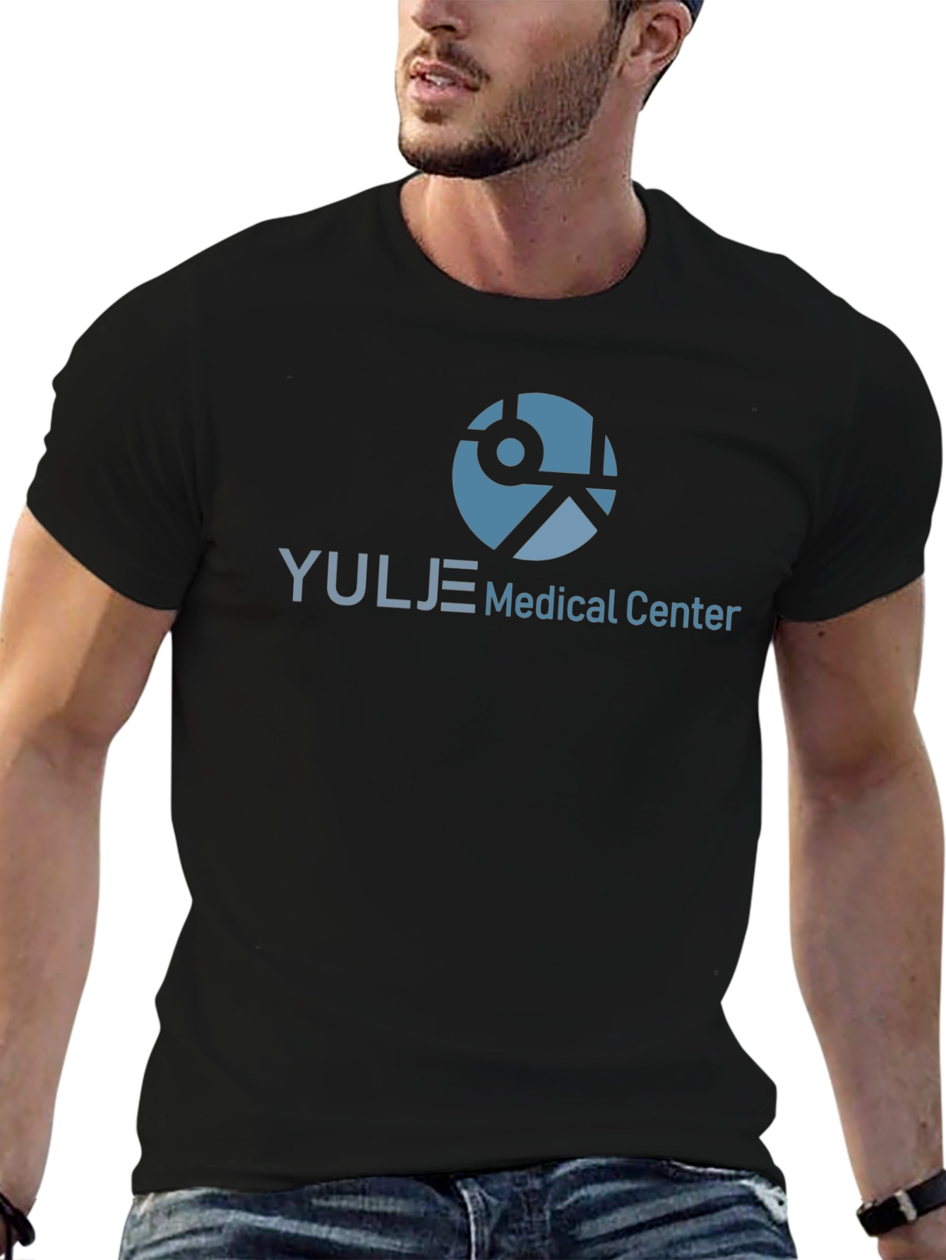 Black Yulje Medical Center Black T-Shirt view 6